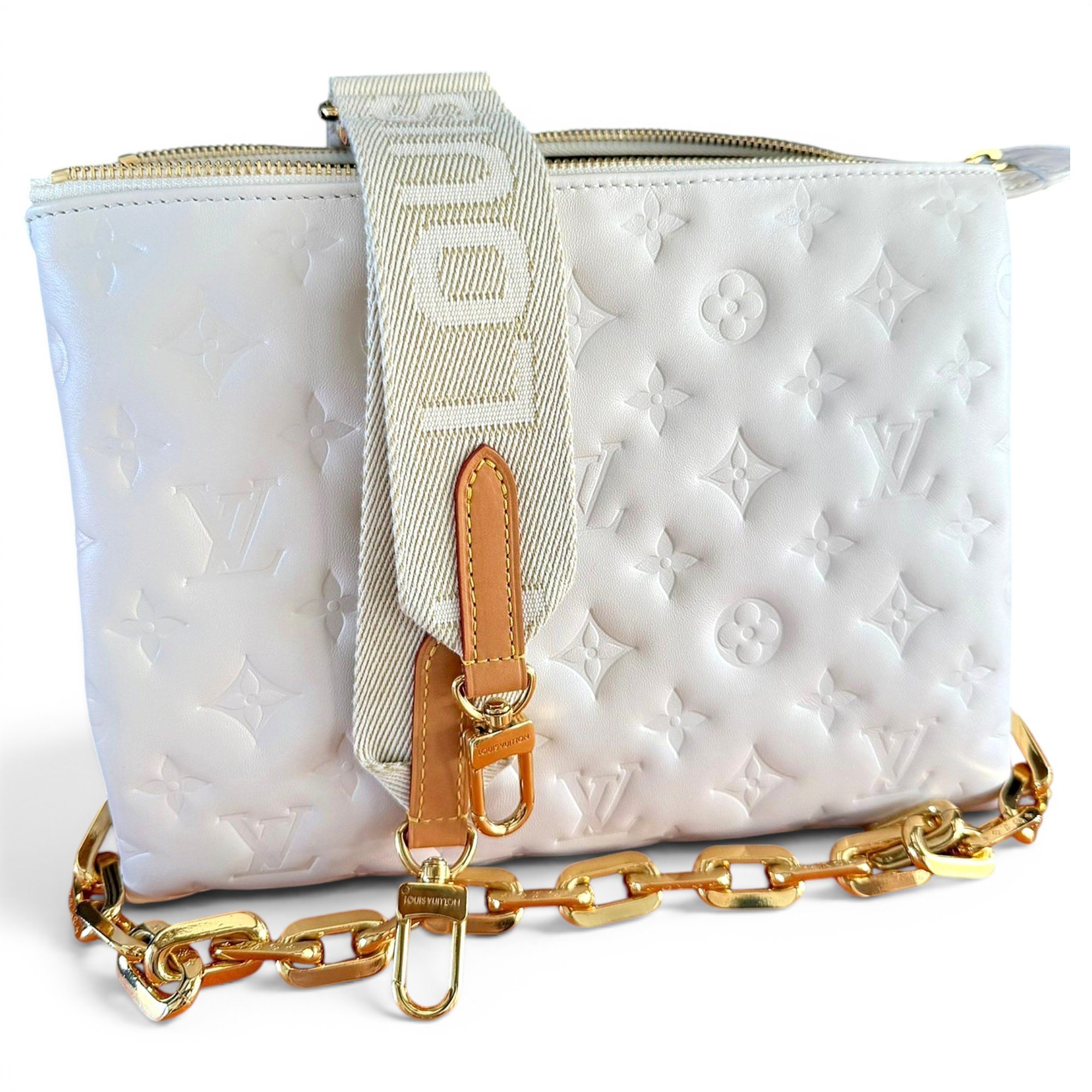 Coussin leather handbag