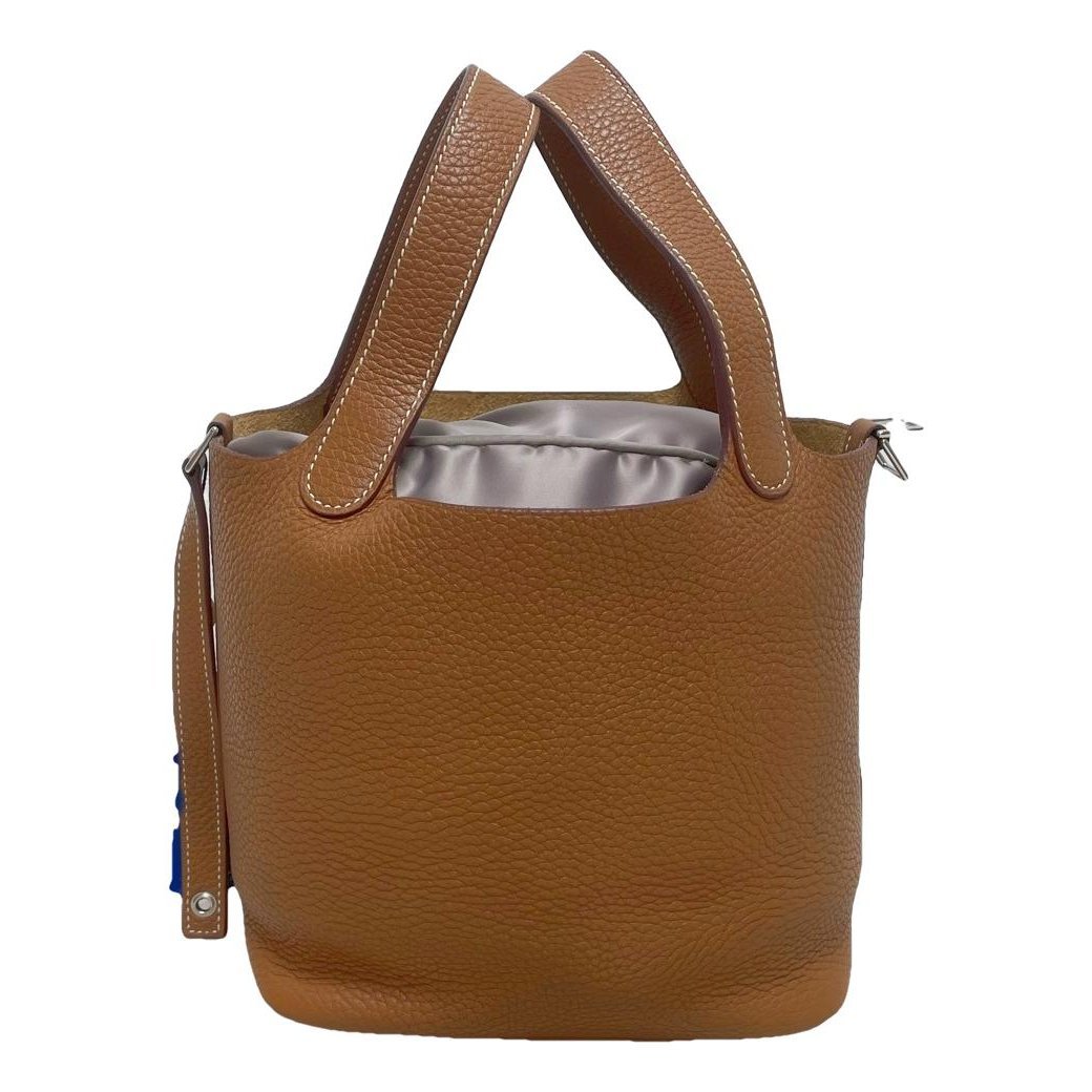 Picotin leather tote