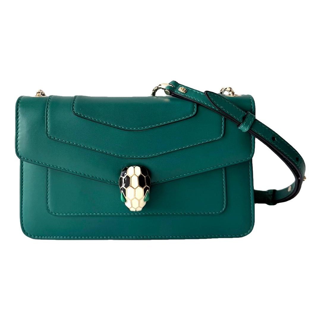 Bvlgari Serpenti leather handbag