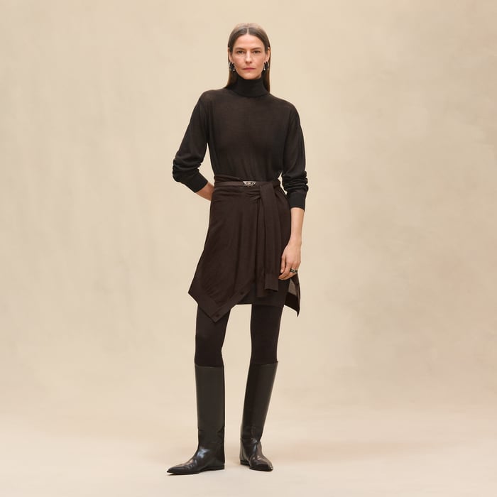 Marron Ébène Tunic Dress