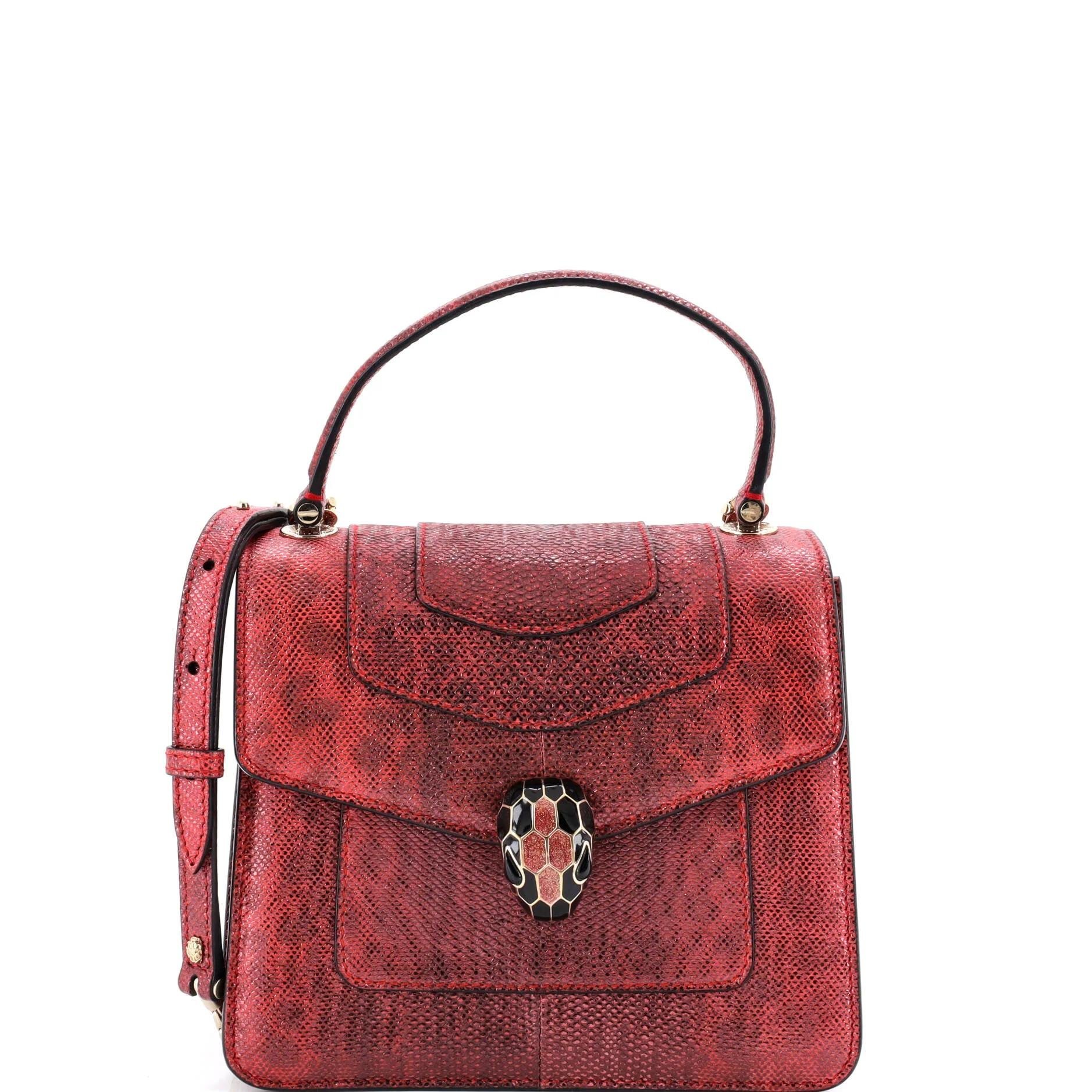 Exotic leathers handbag