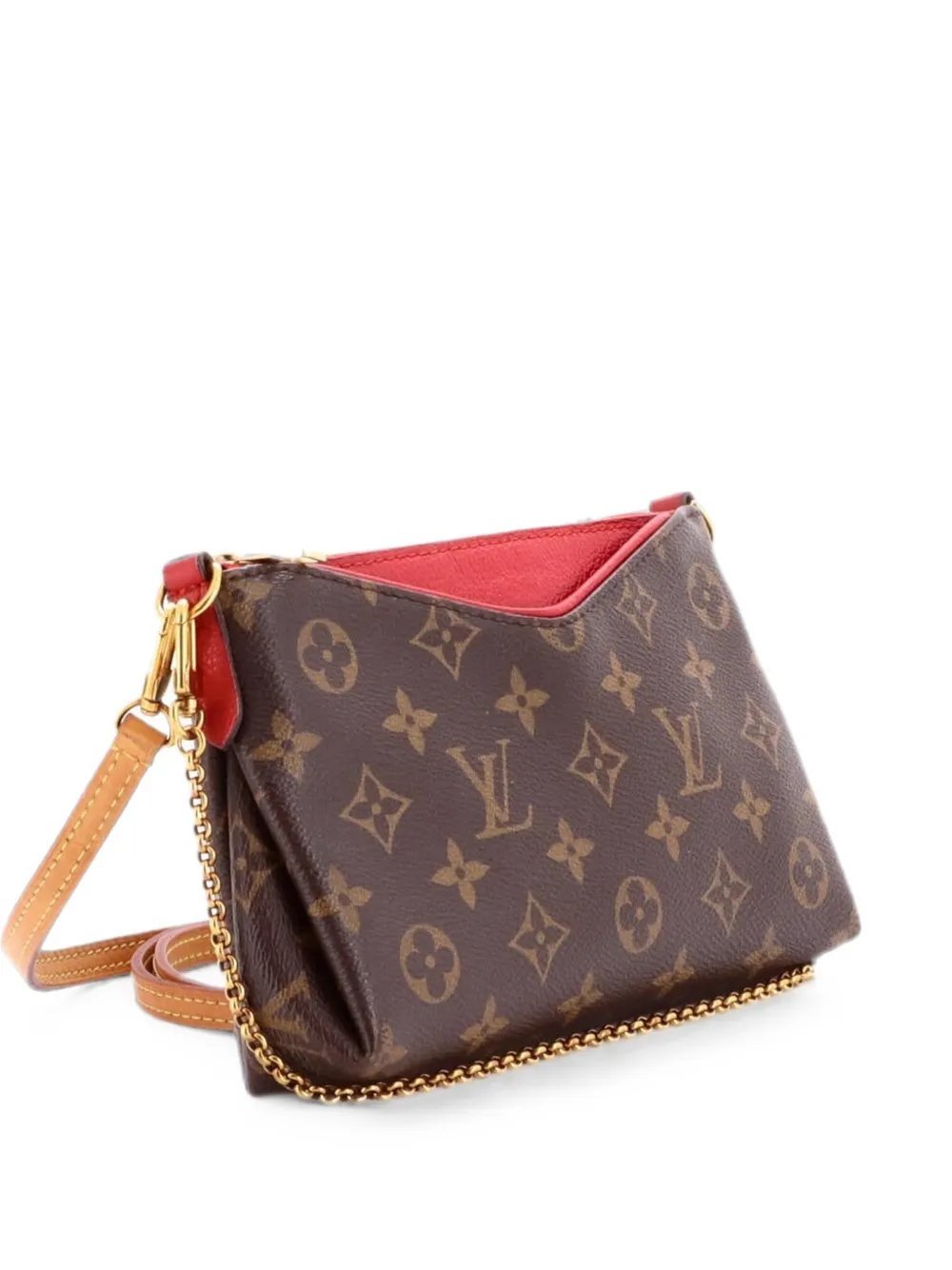 Pallas Monogram Canvas with Leather clutch bag