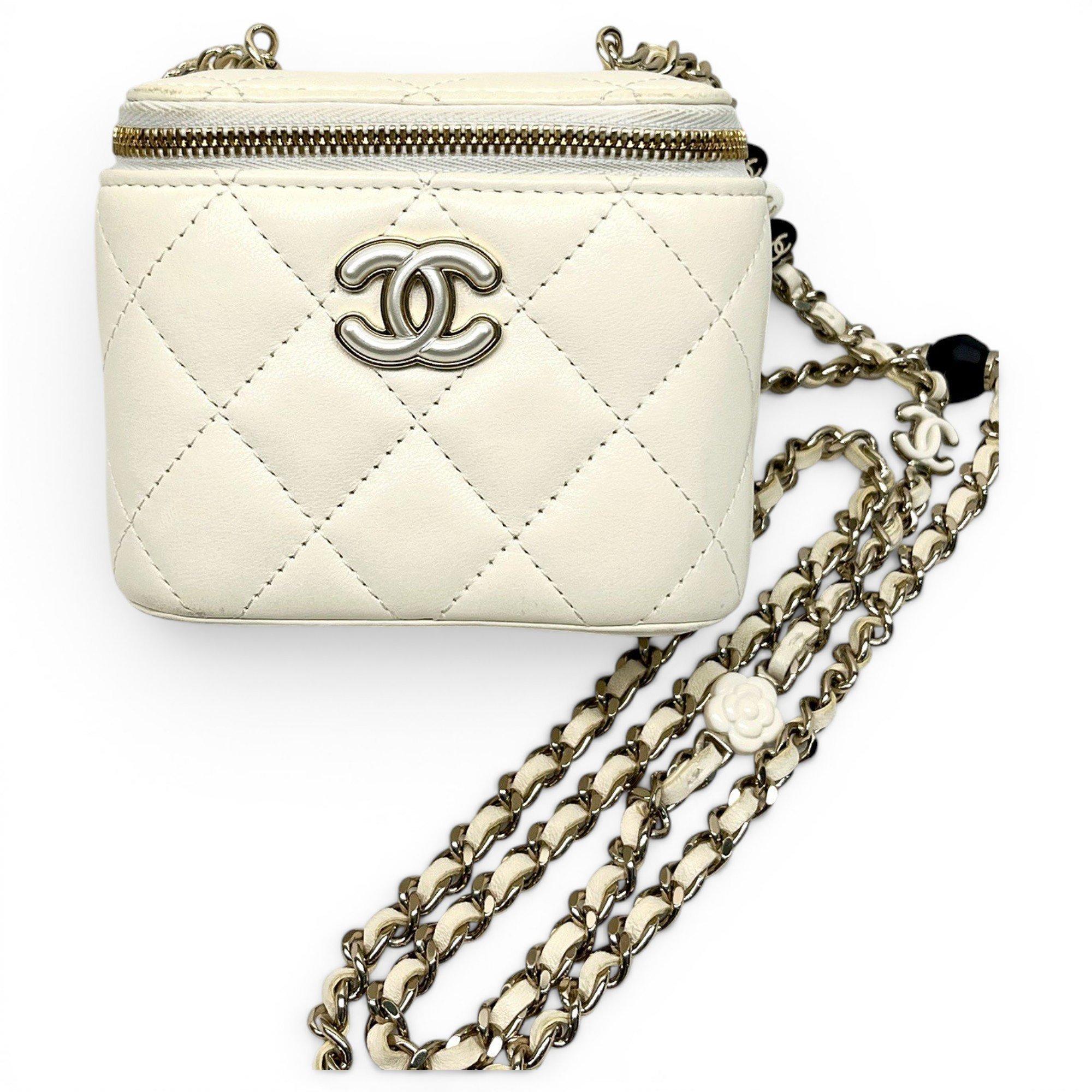 Vanity leather handbag