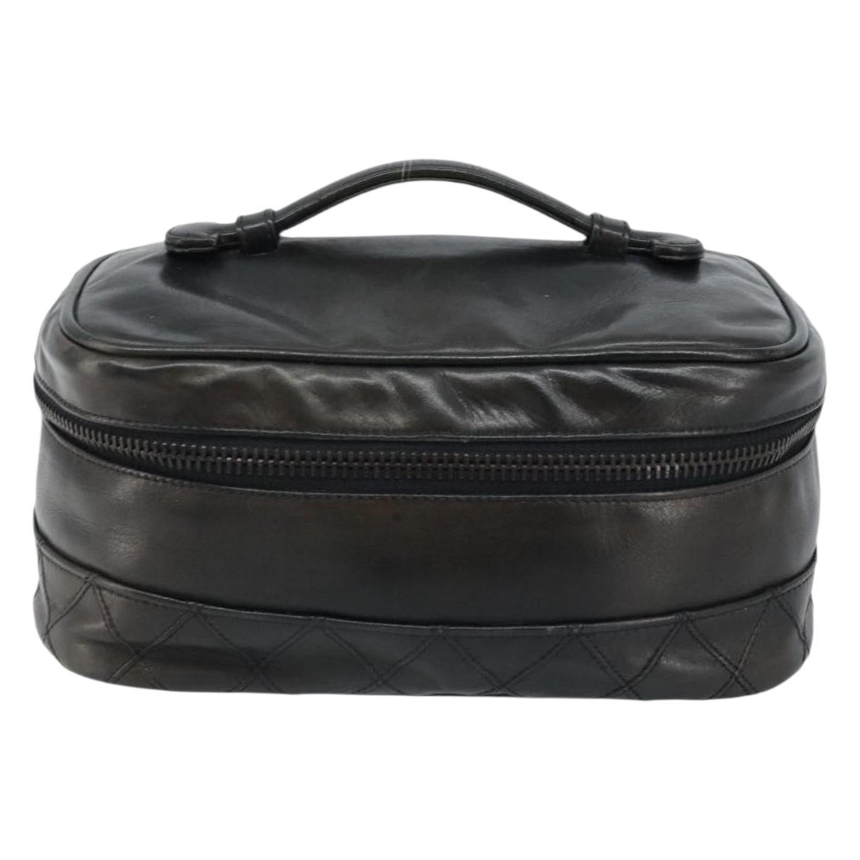 Vanity leather handbag