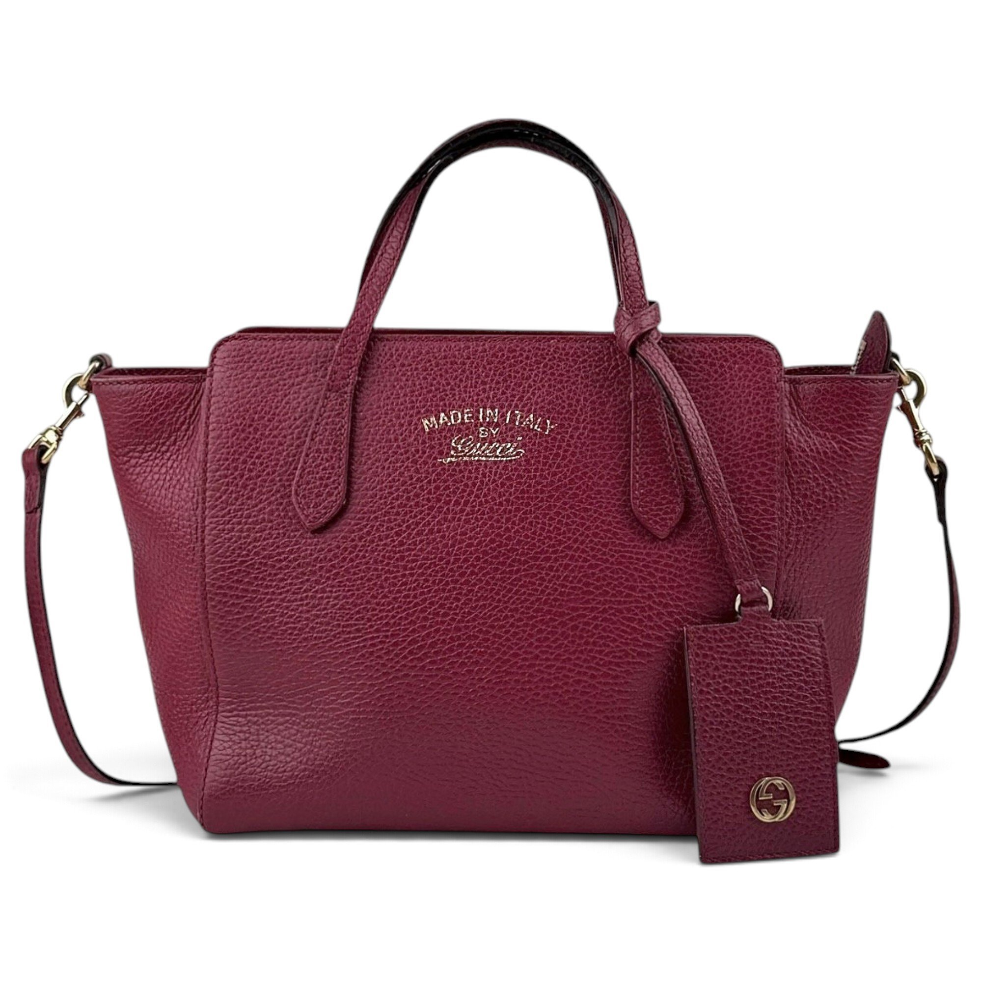 Swing leather handbag