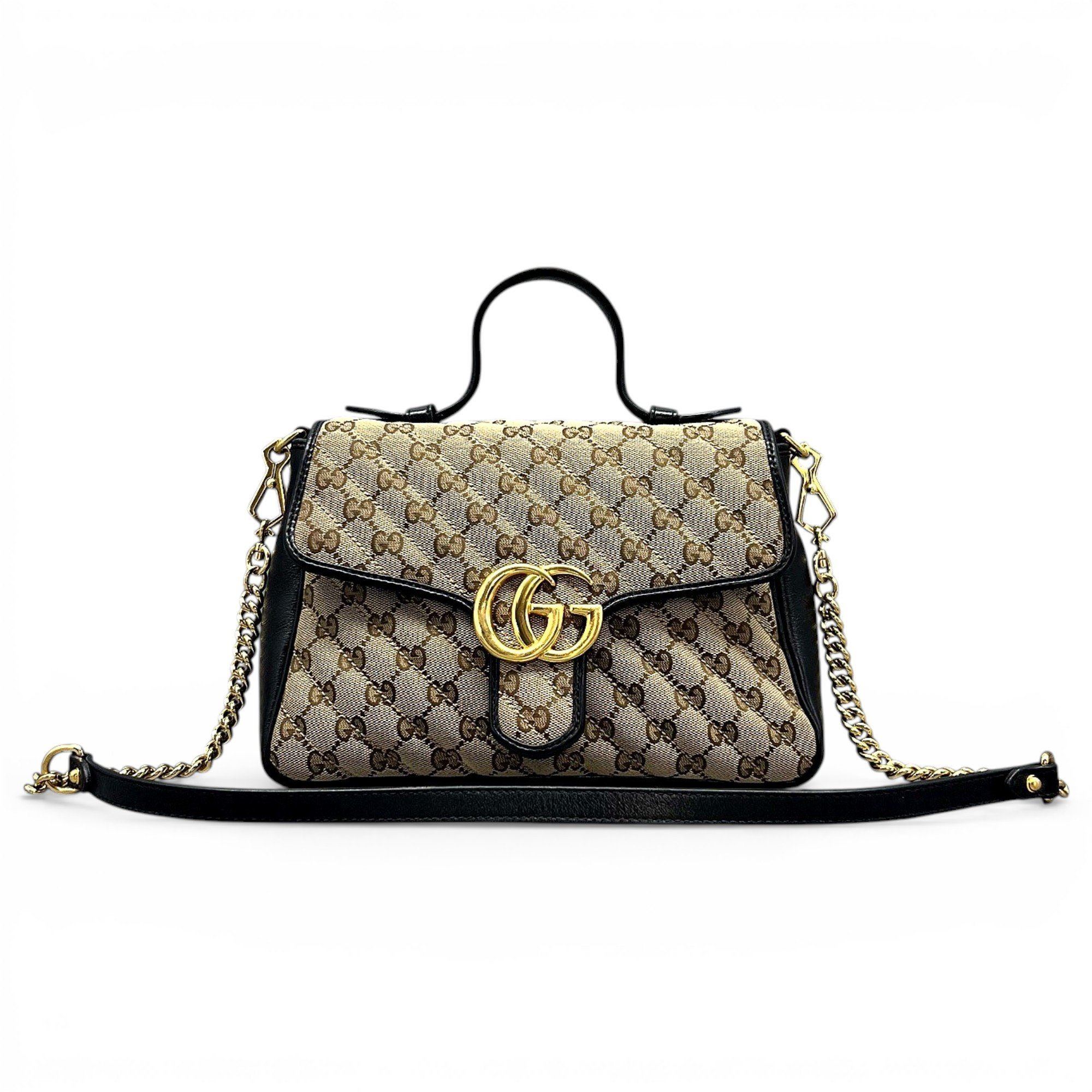 GG Marmont Flap leather handbag