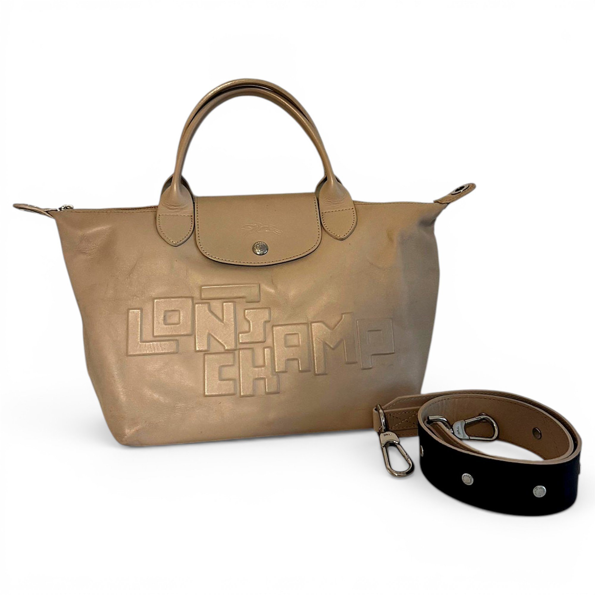 Pliage leather handbag