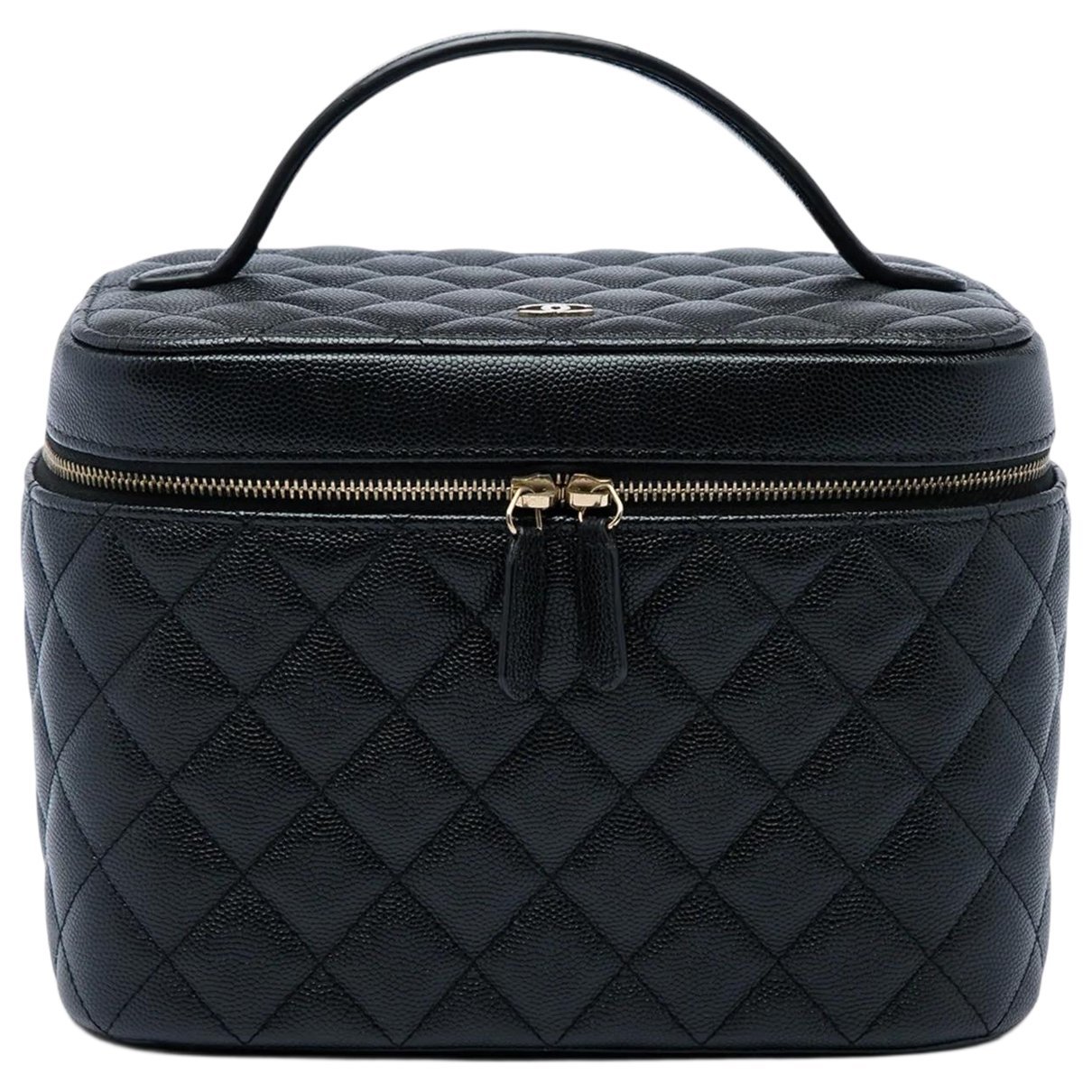 Vanity leather handbag