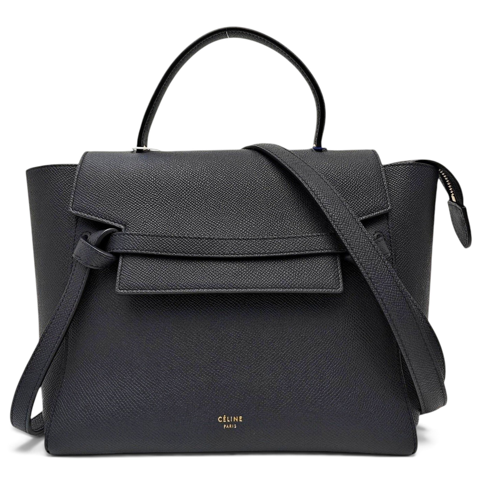 Belt leather handbag