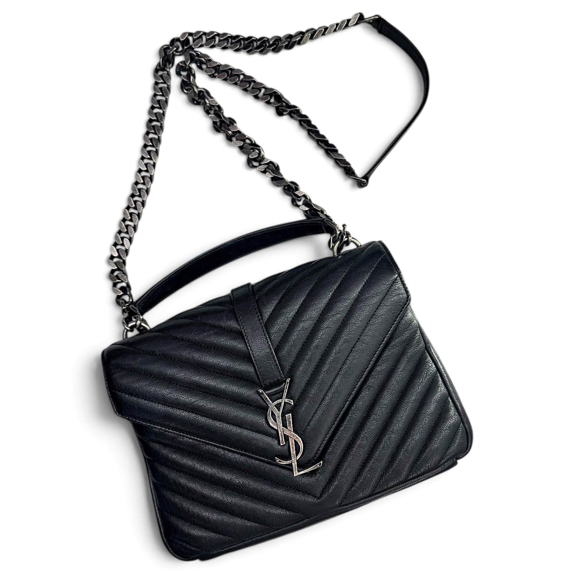 Collége monogramme leather handbag