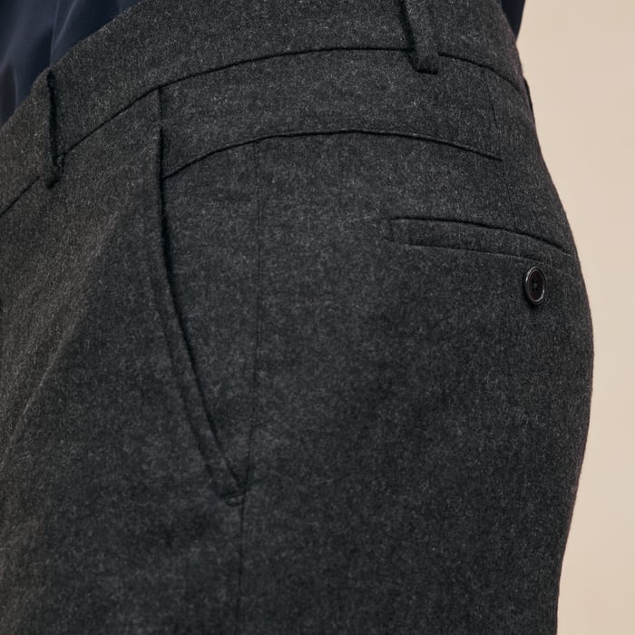 Anthracite Saint Germain Fitted Pants