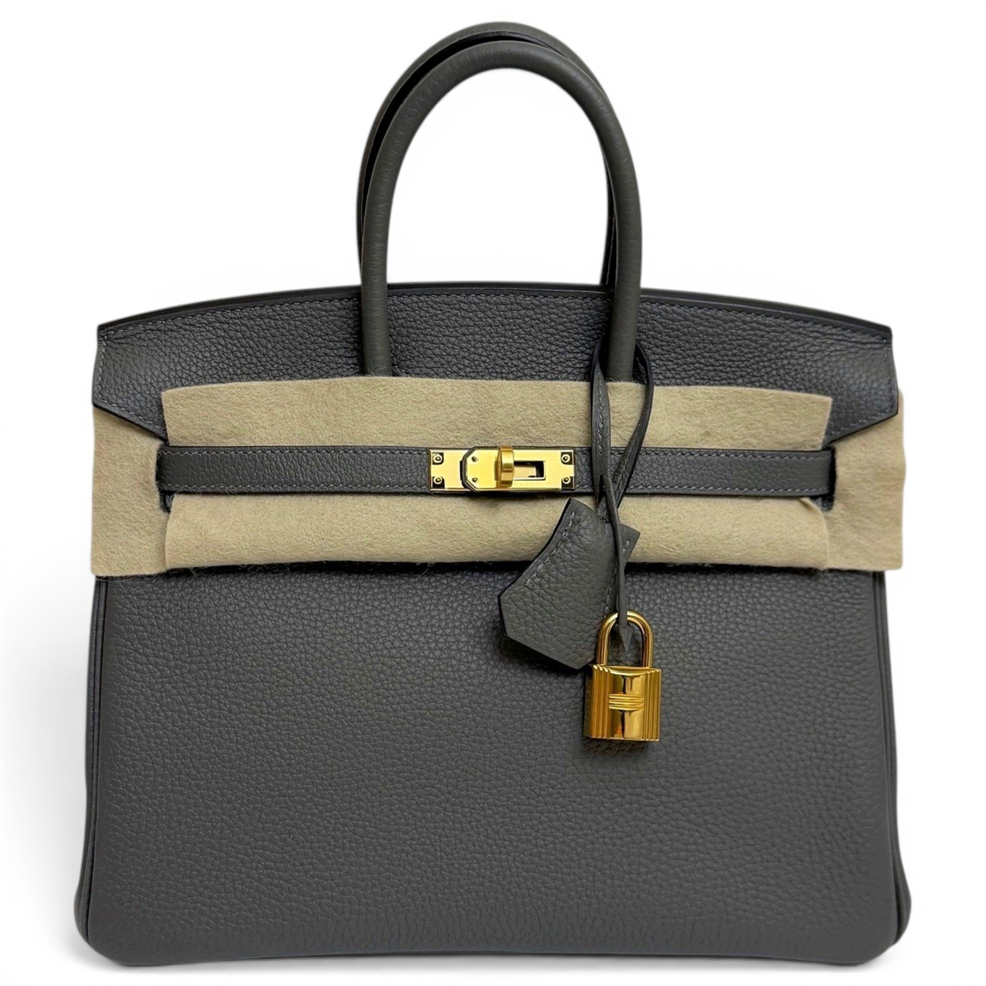 Birkin 25 leather handbag