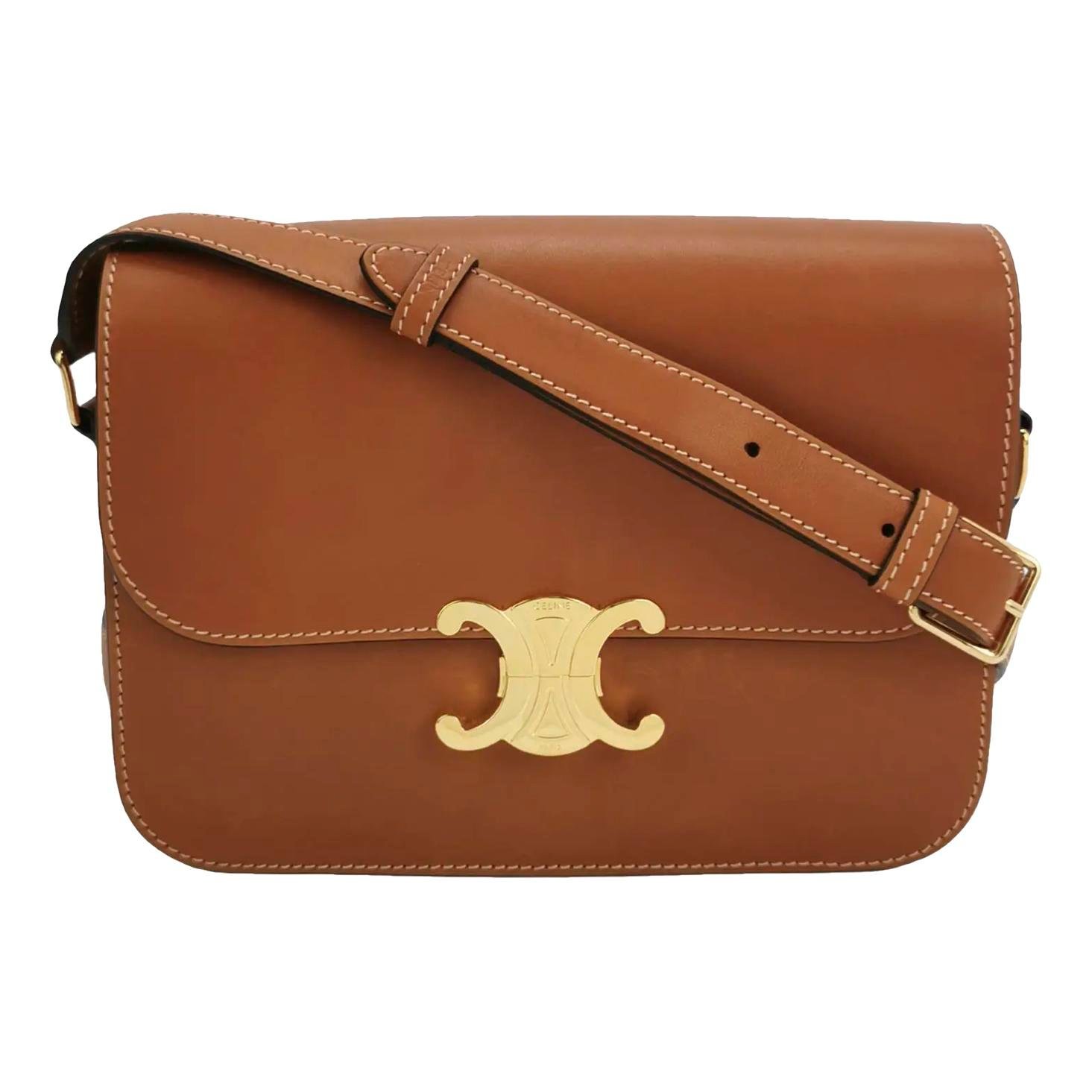 Triomphe leather crossbody bag