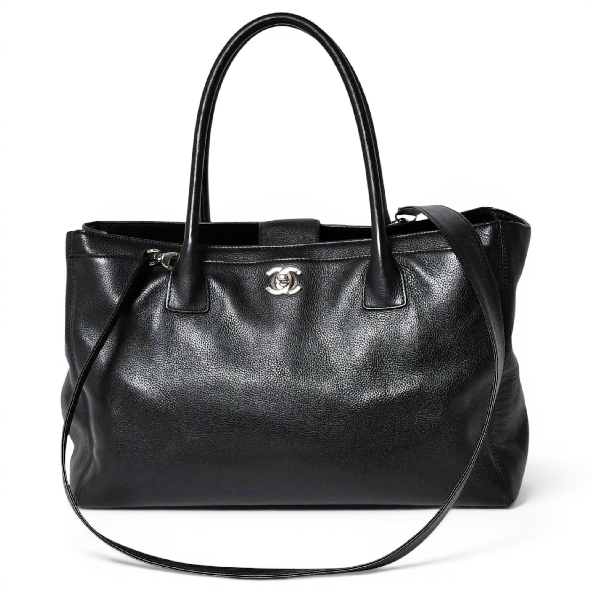 Executive leather tote