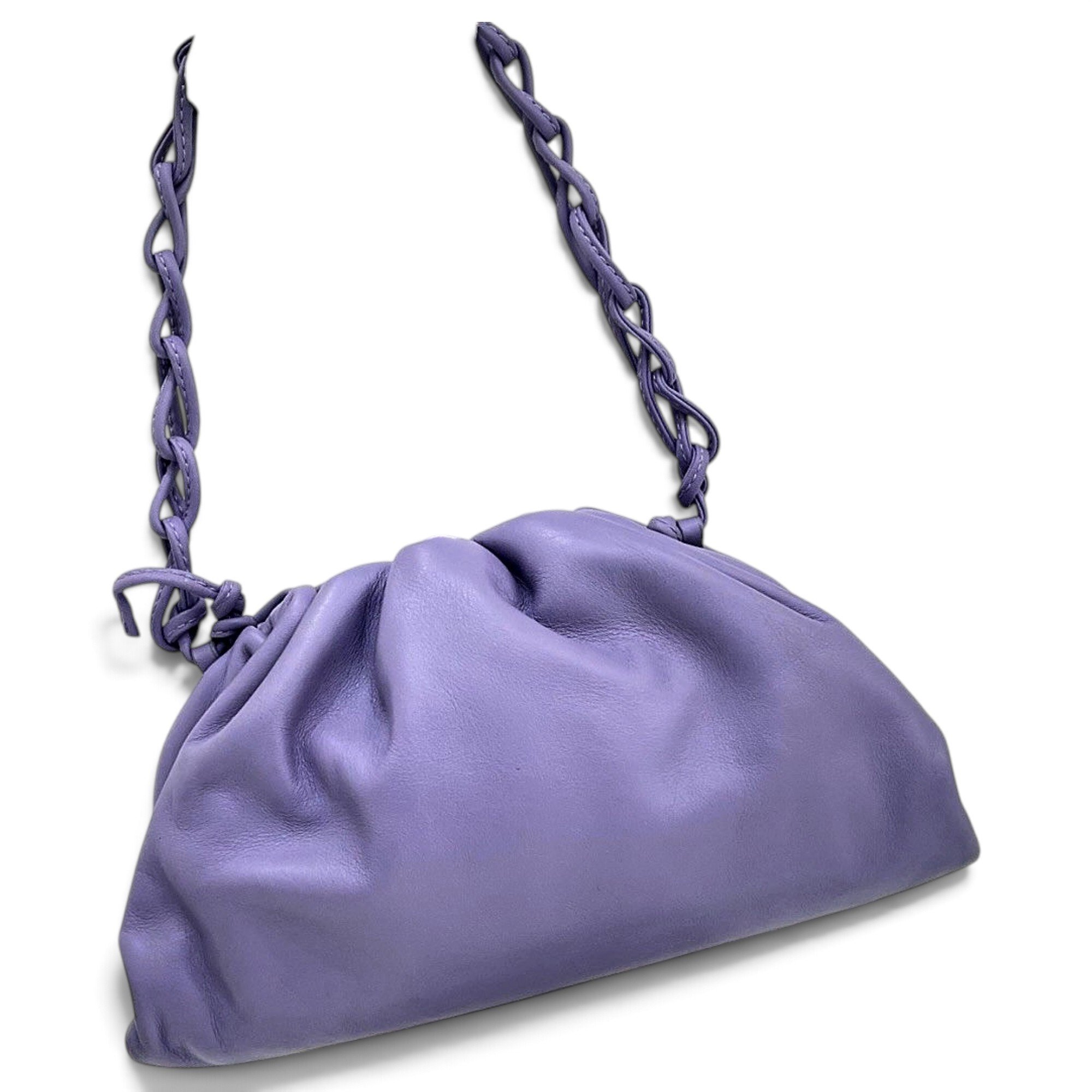 Pouch leather handbag