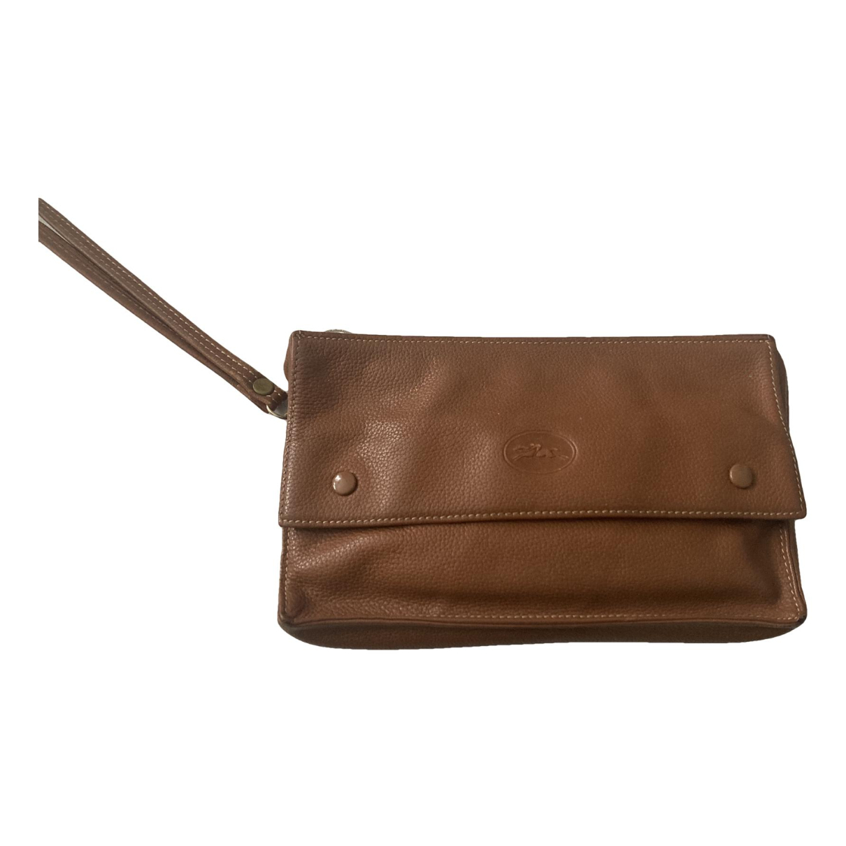 Leather clutch bag