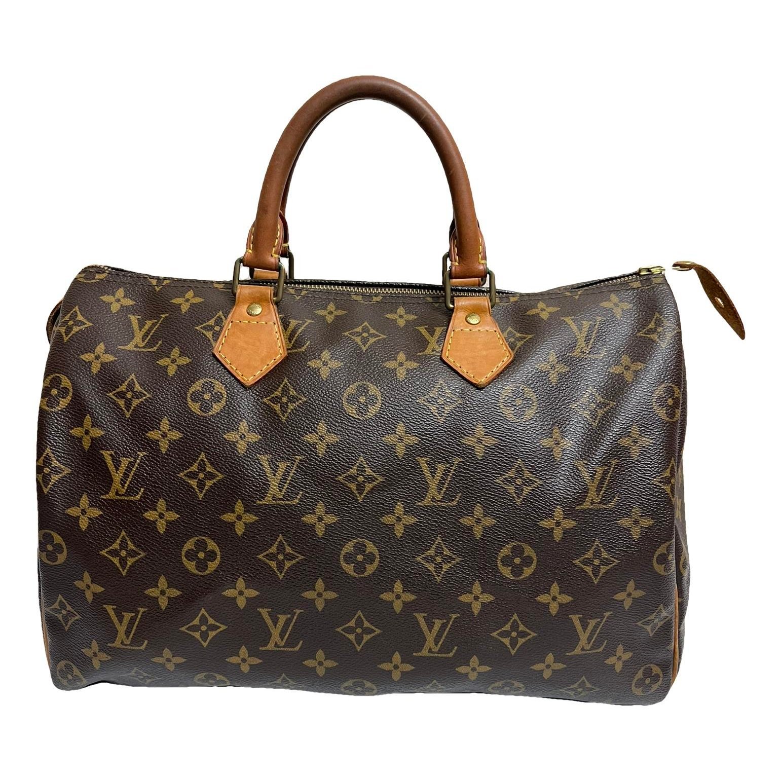 Speedy leather handbag