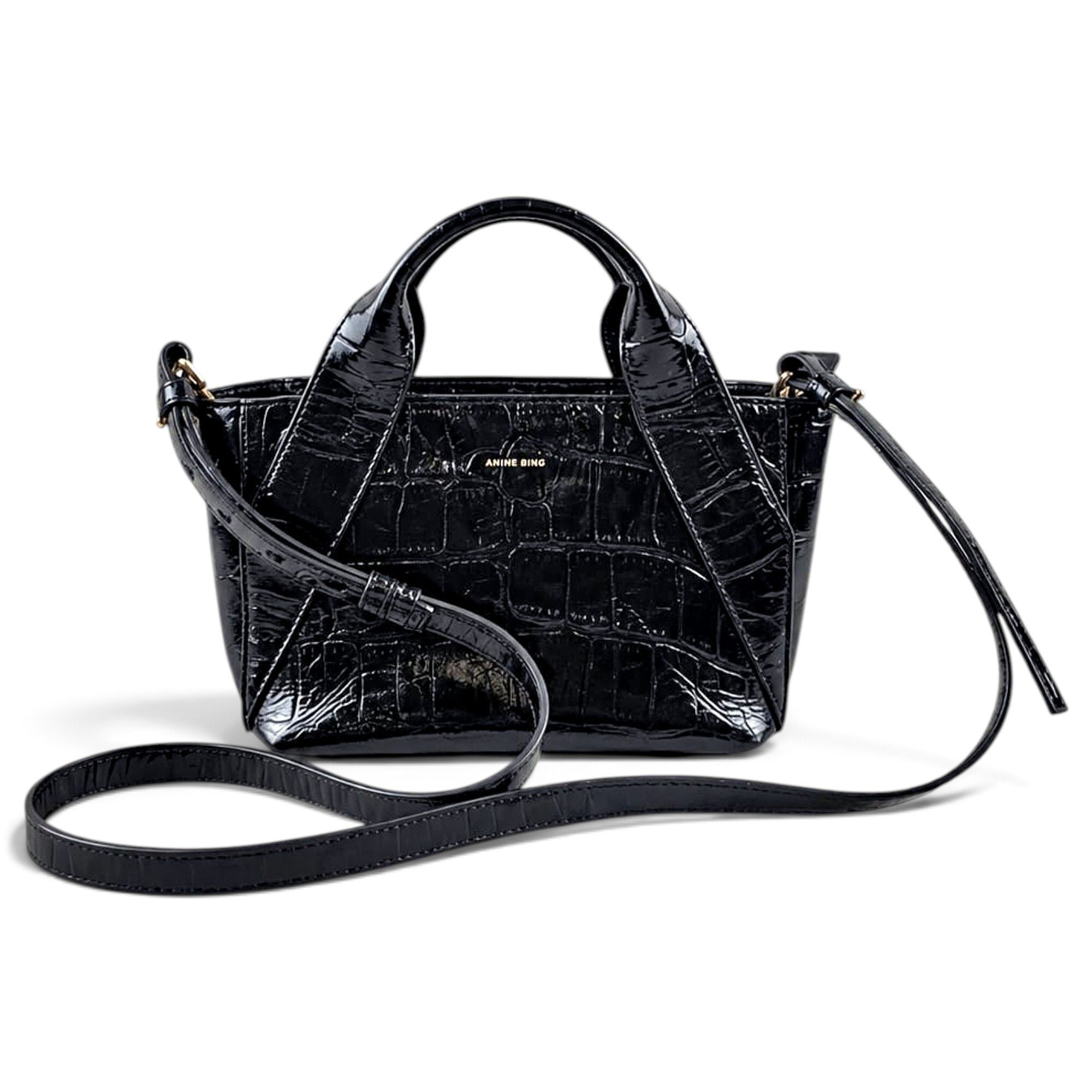 Anine Bing Patent leather crossbody bag