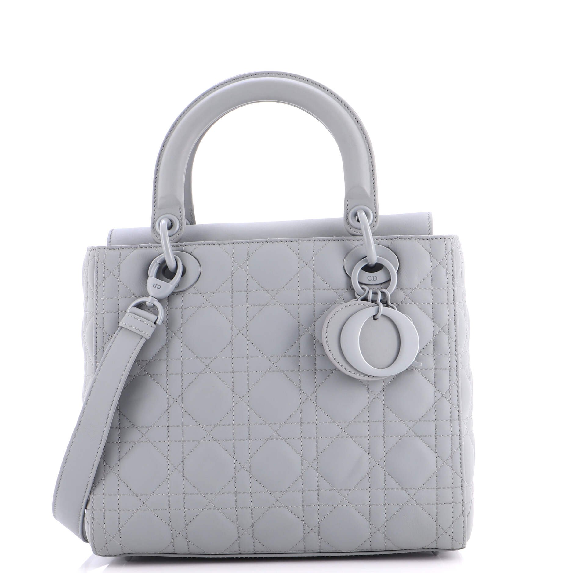 Dior Ultra Matte Lady Dior Bag Cannage Quilt Calfskin Medium
