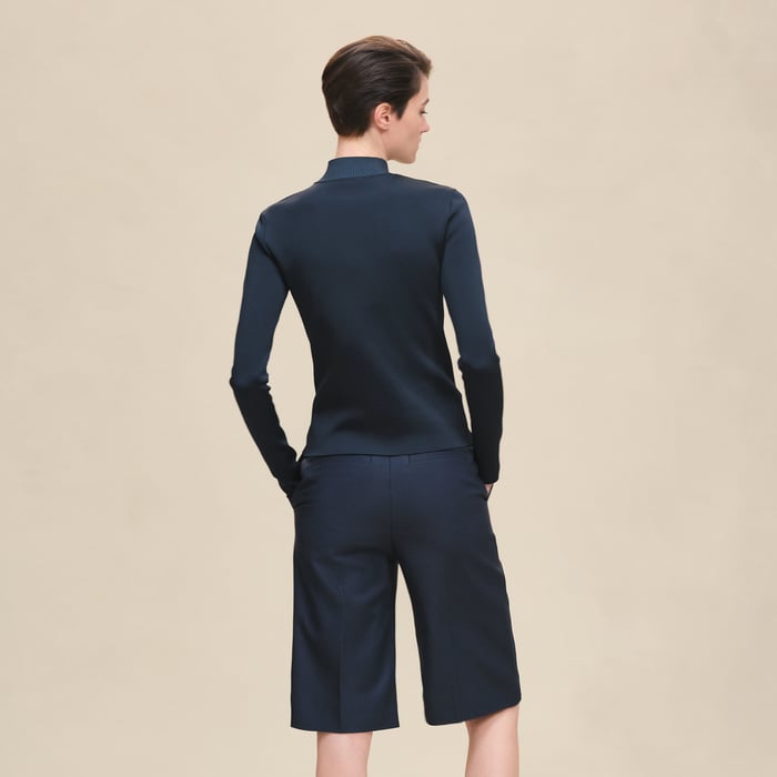 Bleu Noir Long-sleeve Sweater