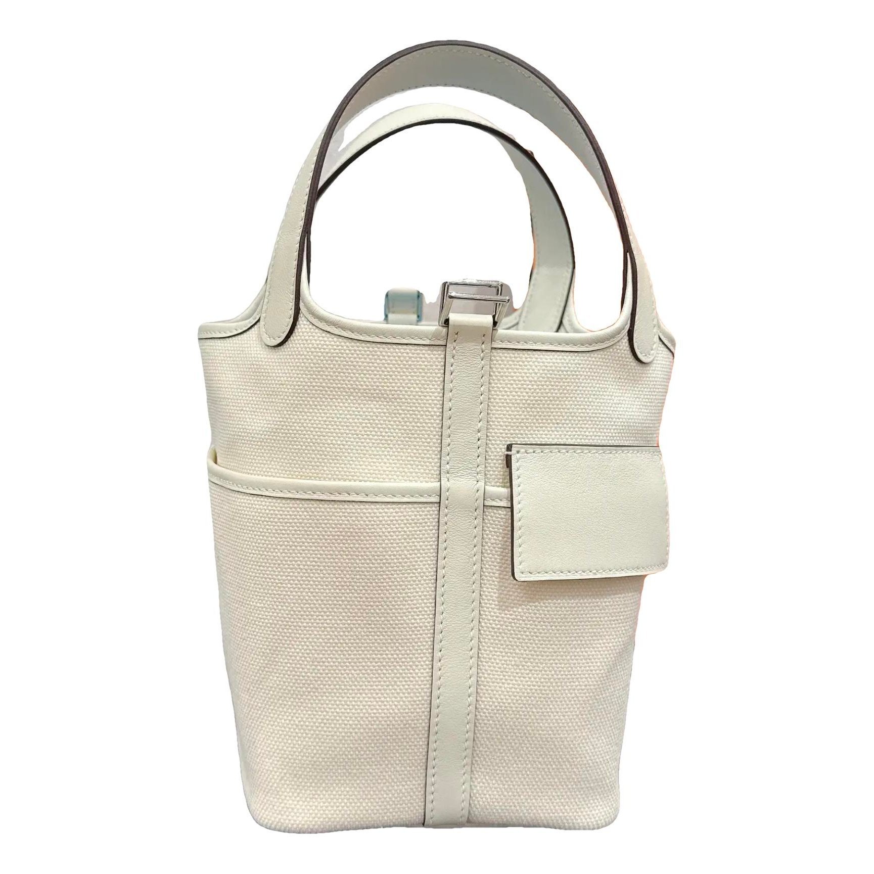 Hermes Picotin 18 Handbag White