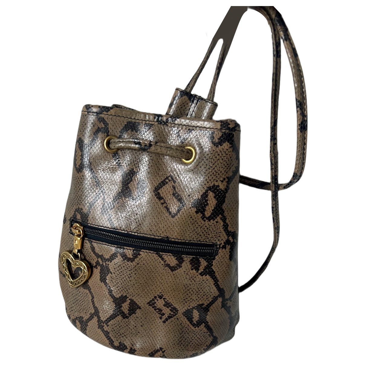 Leather backpack