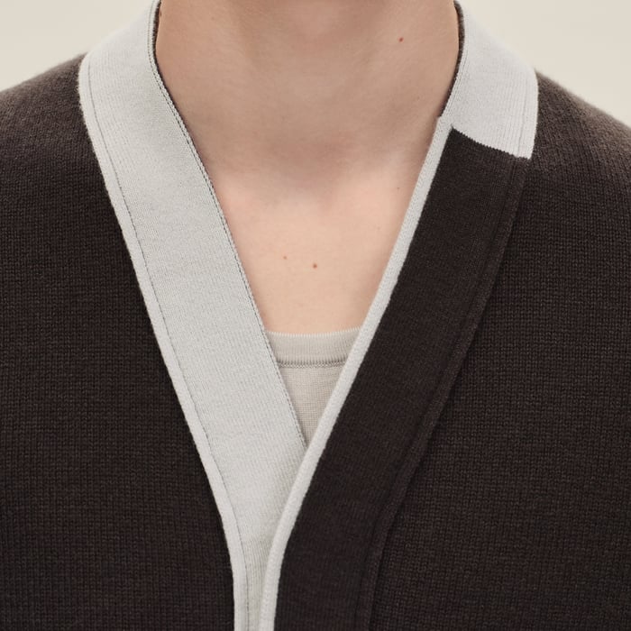 Café "Detail Colore" Buttoned Cardigan