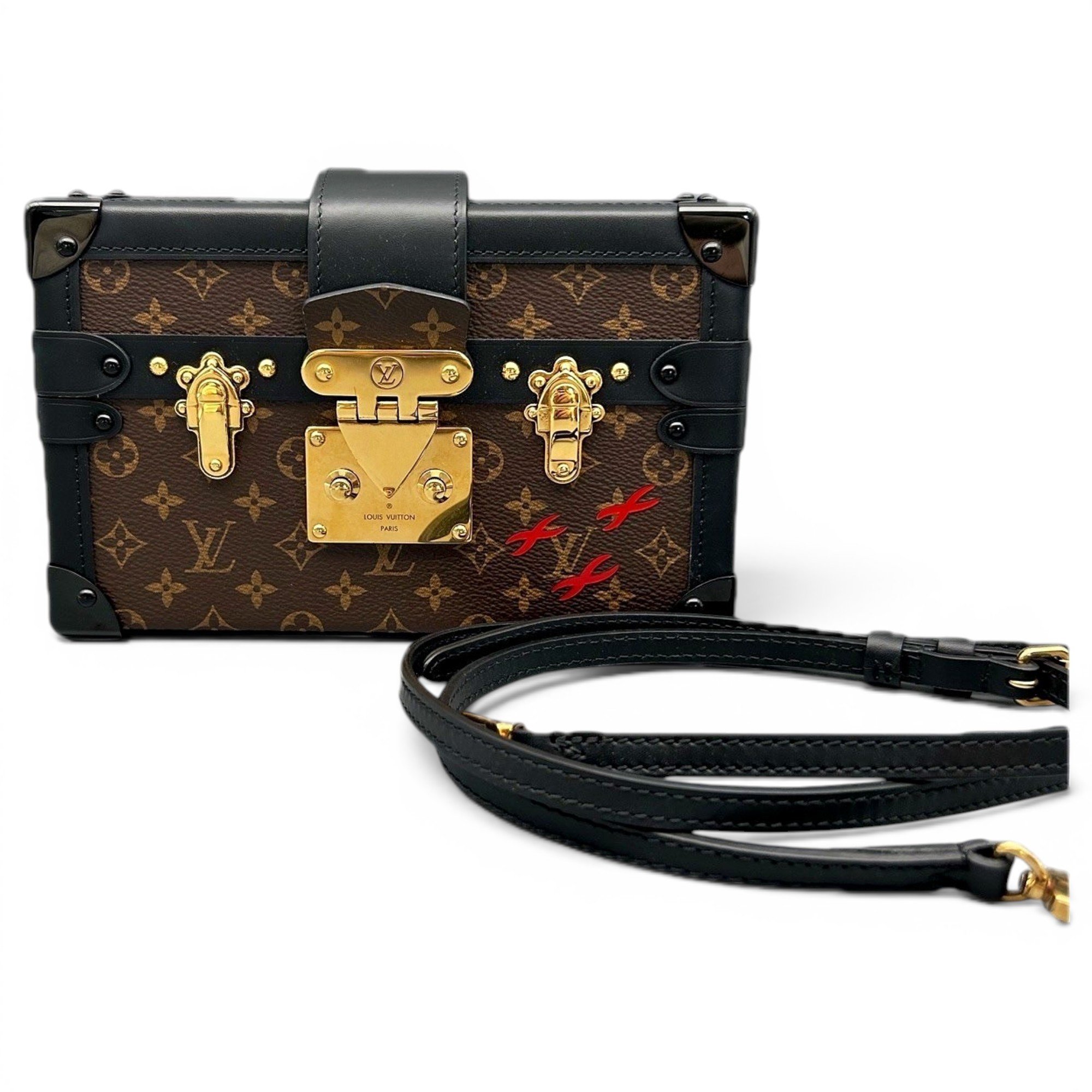 Louis Vuitton Petite Malle leather handbag