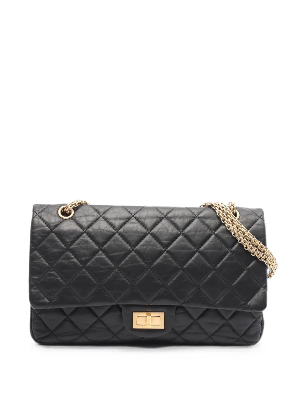 2011 W-flap W-chain quilted shoulder bag