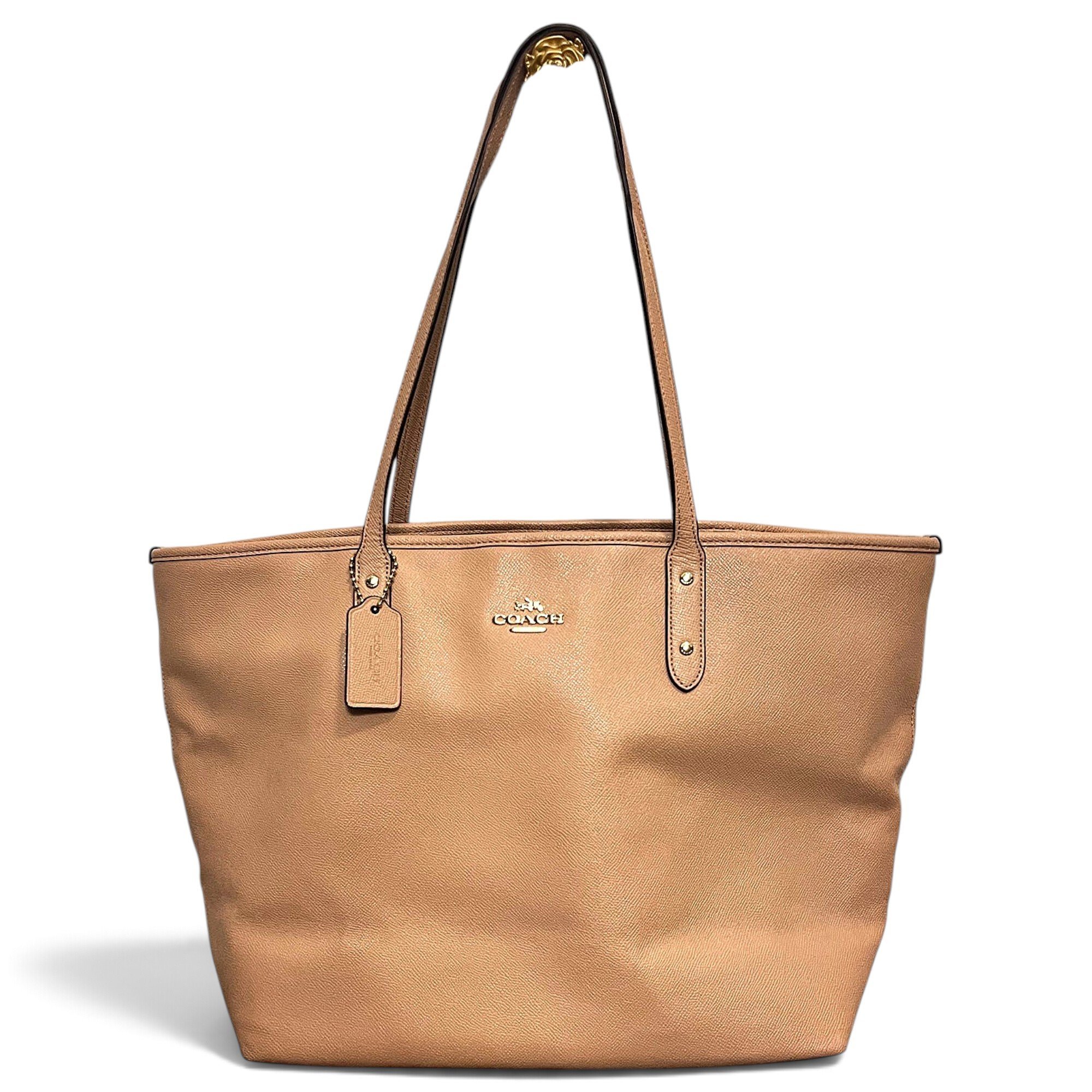 CITY ZIP TOTE leather tote