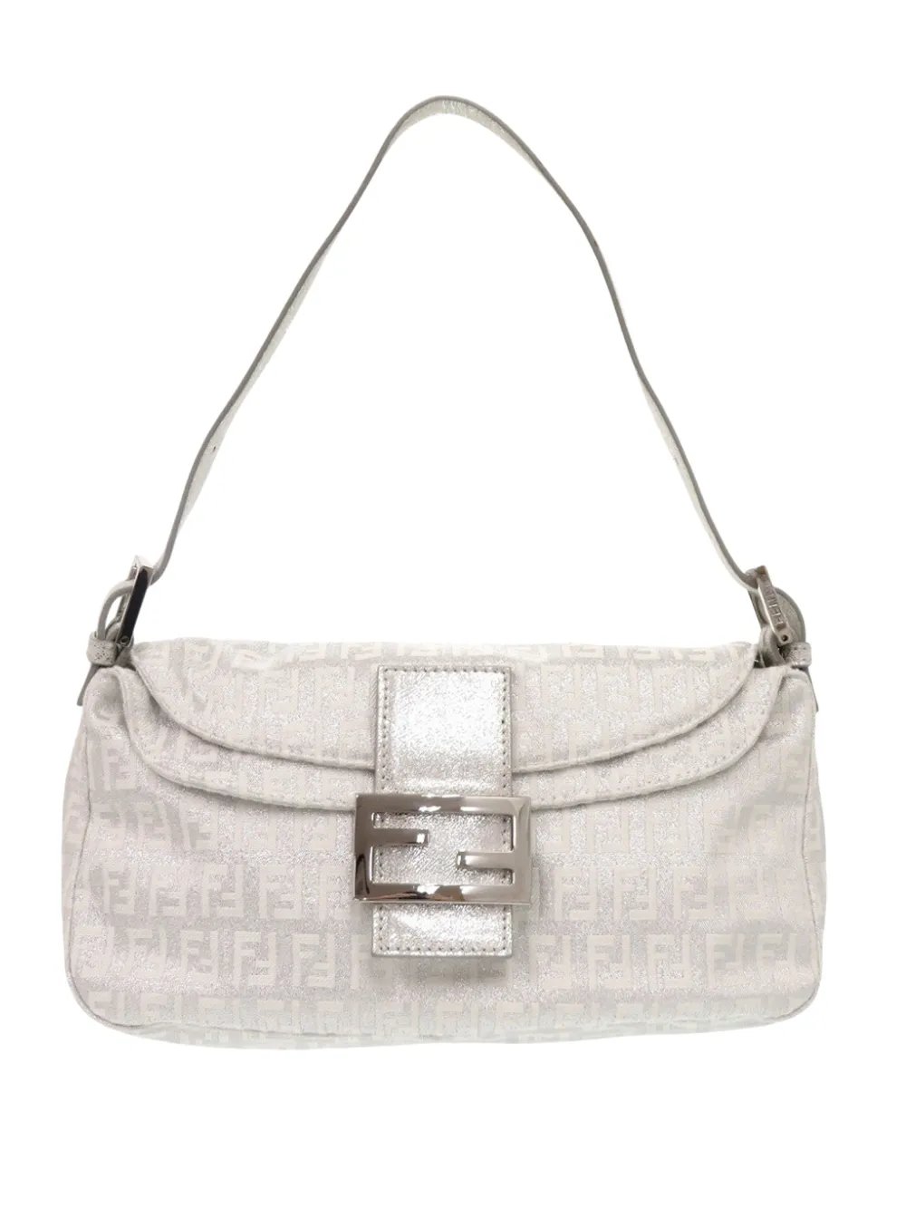 2000-2010 Zucchino Metallic Canvas Double Flap shoulder bag