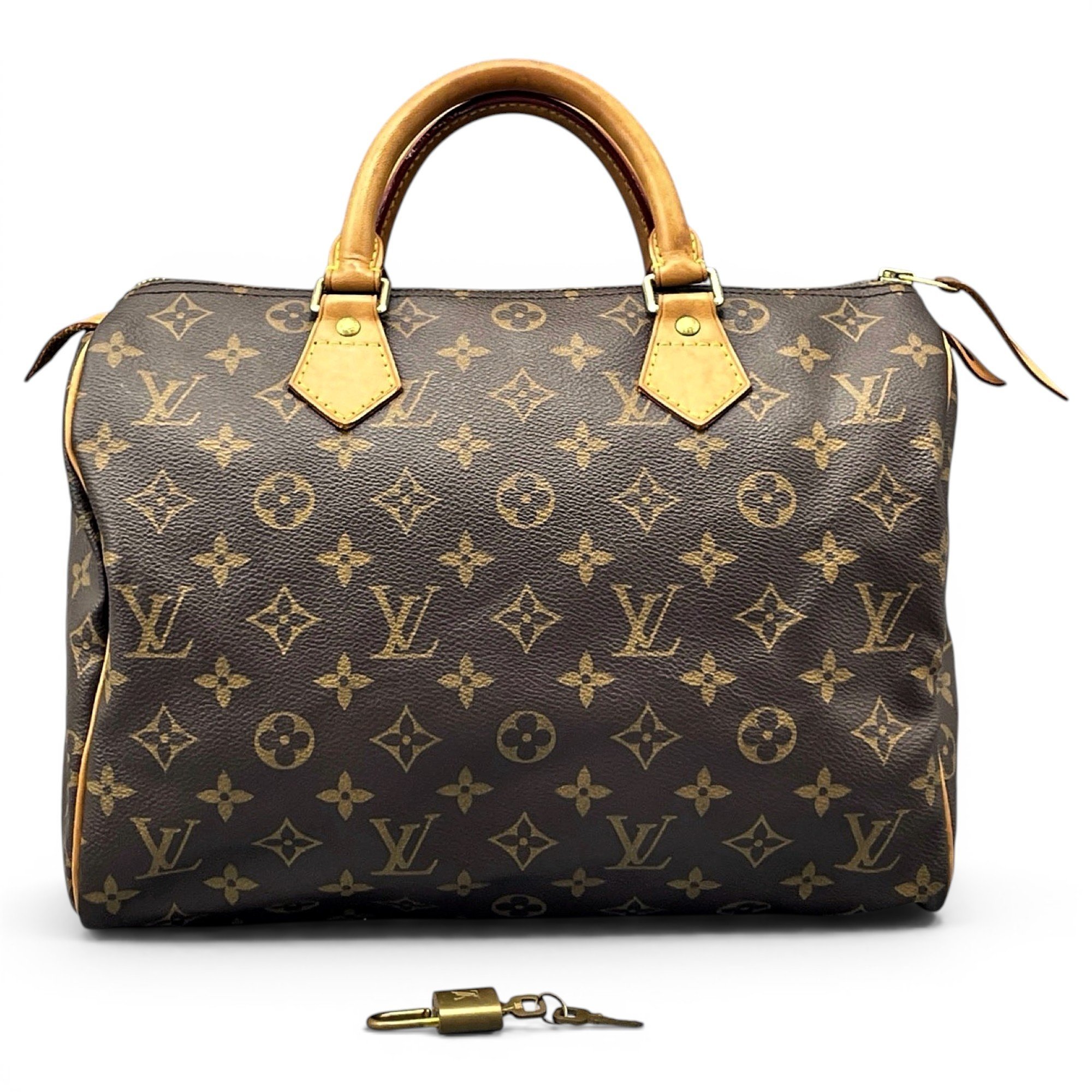 Speedy leather handbag