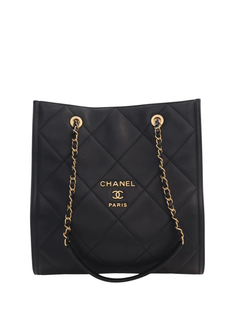 2021-2026 CC Quilted Lambskin Shopping tote bag