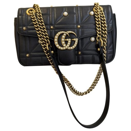 GG Marmont Flap leather crossbody bag