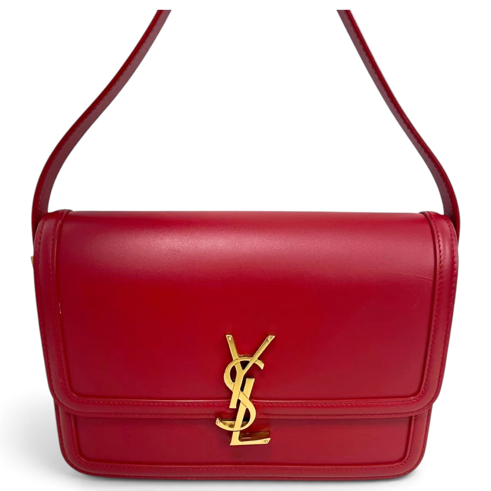 Solférino leather handbag