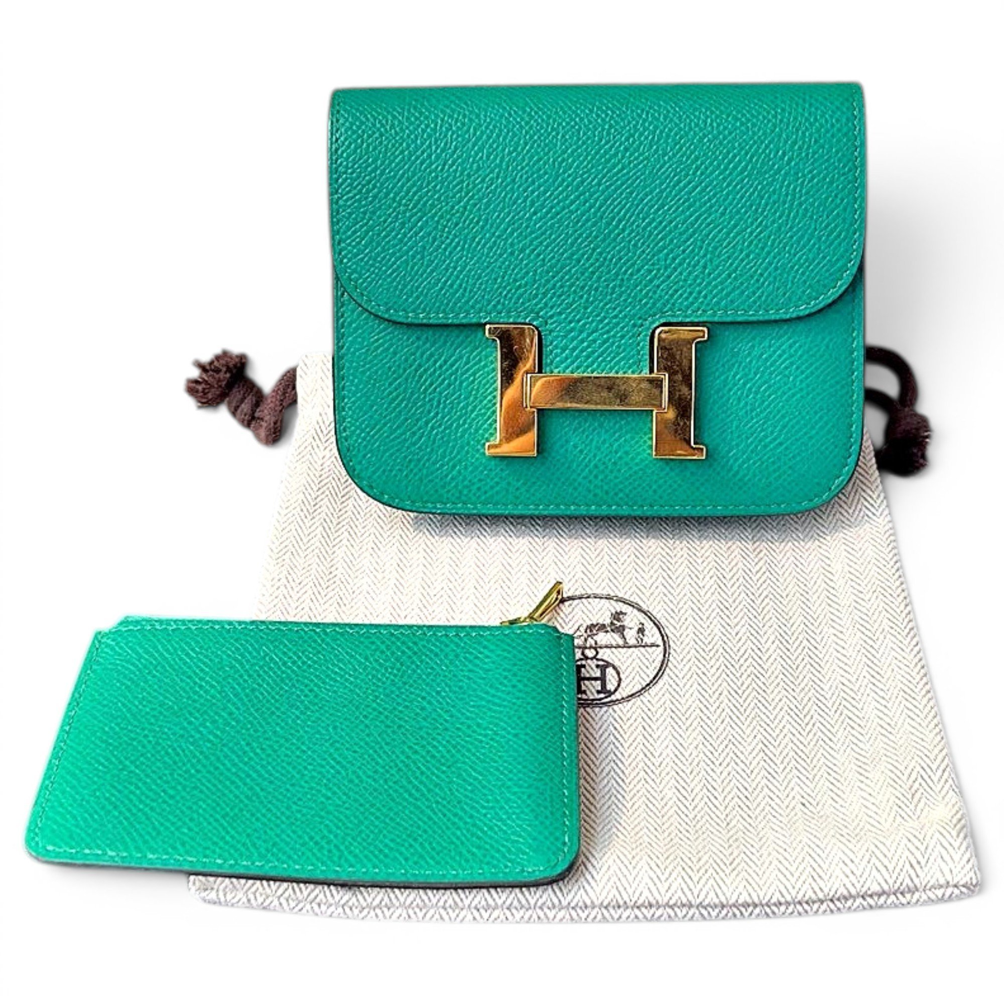 Constance leather clutch bag