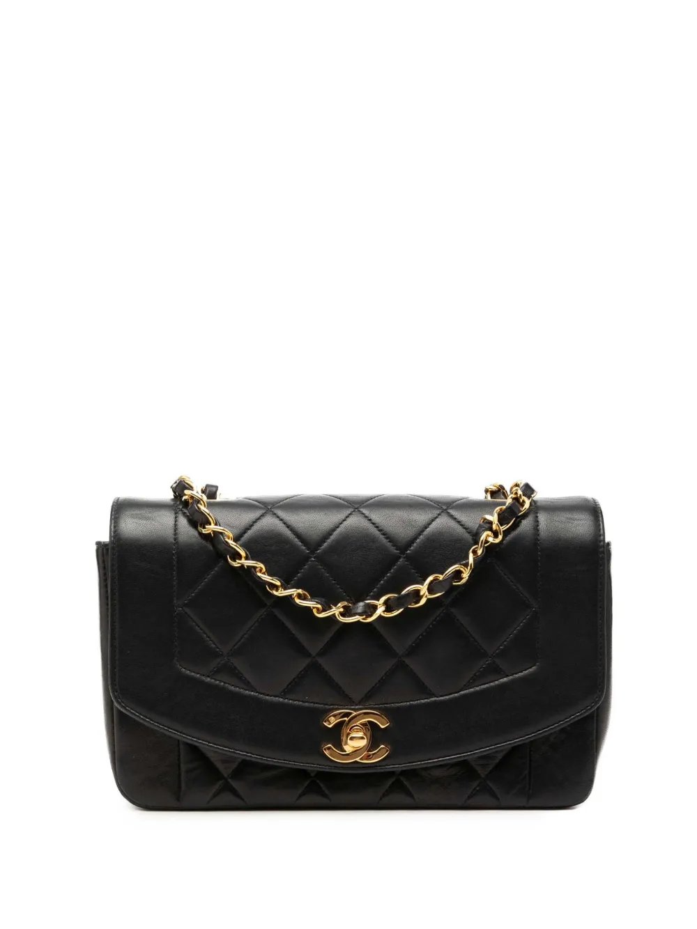 1991-1994 Small Lambskin Diana Flap crossbody bag