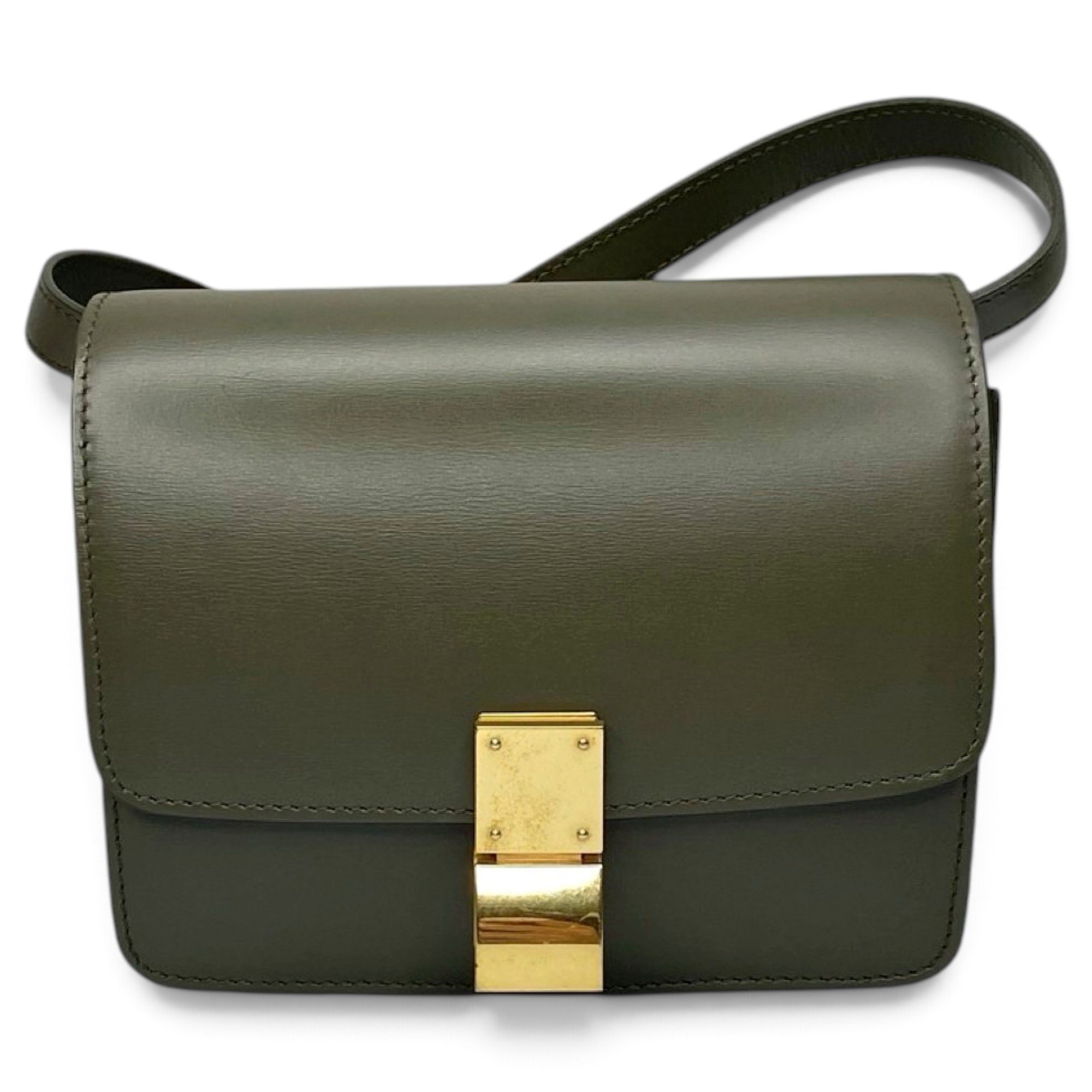 Classic leather crossbody bag