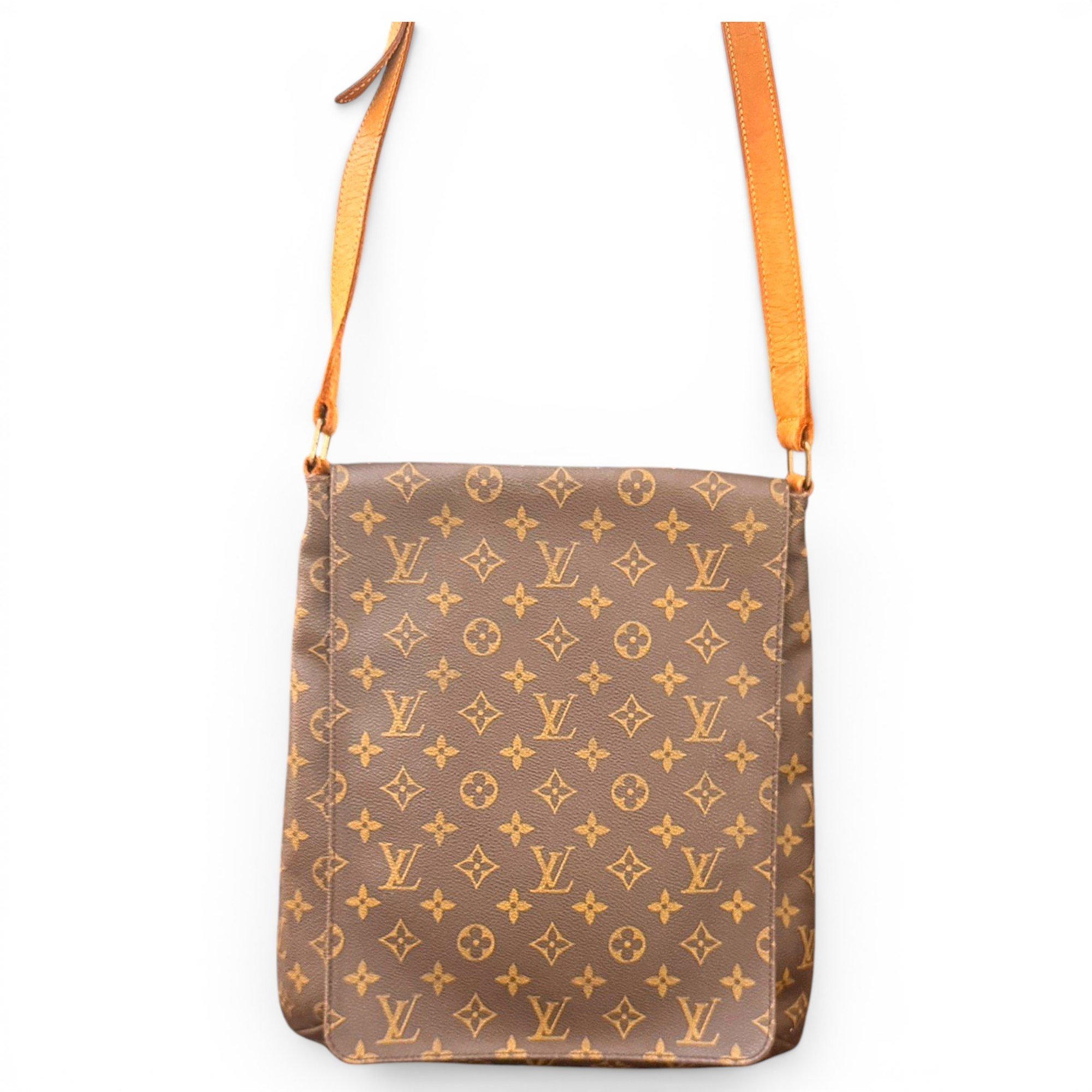 Musette leather bag