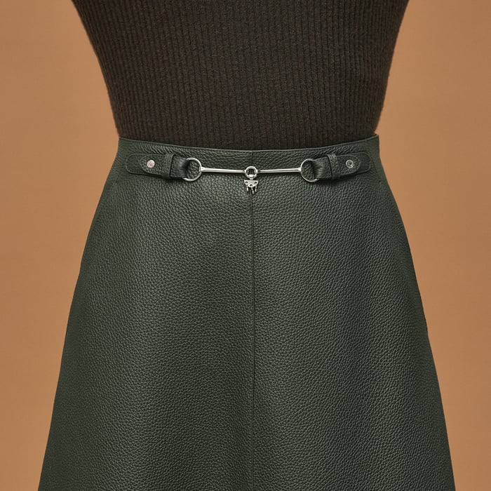 Vert Anglais Flared Skirt
