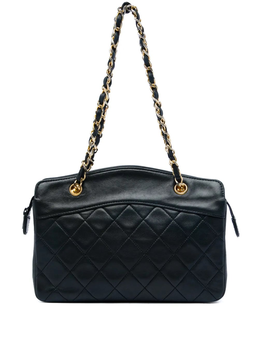 1989-1991 CC Quilted Lambskin Zip handbag