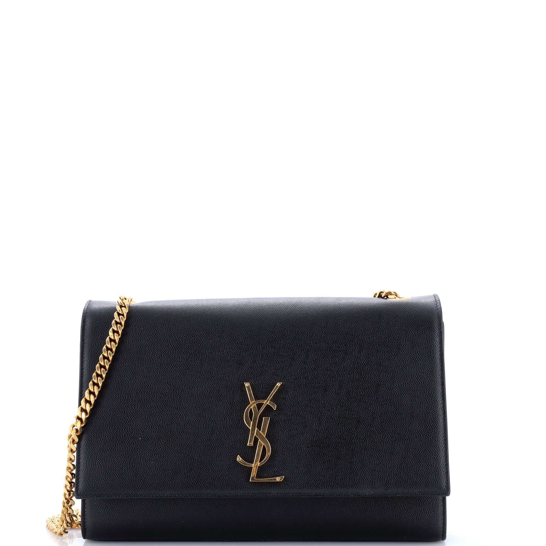 Classic Monogram Crossbody Bag Grainy Leather Large