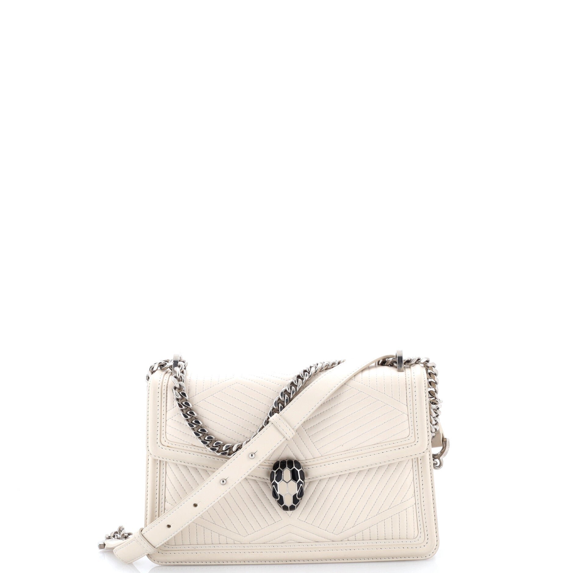 Bvlgari Serpenti Forever Shoulder Bag Quilted Leather Small