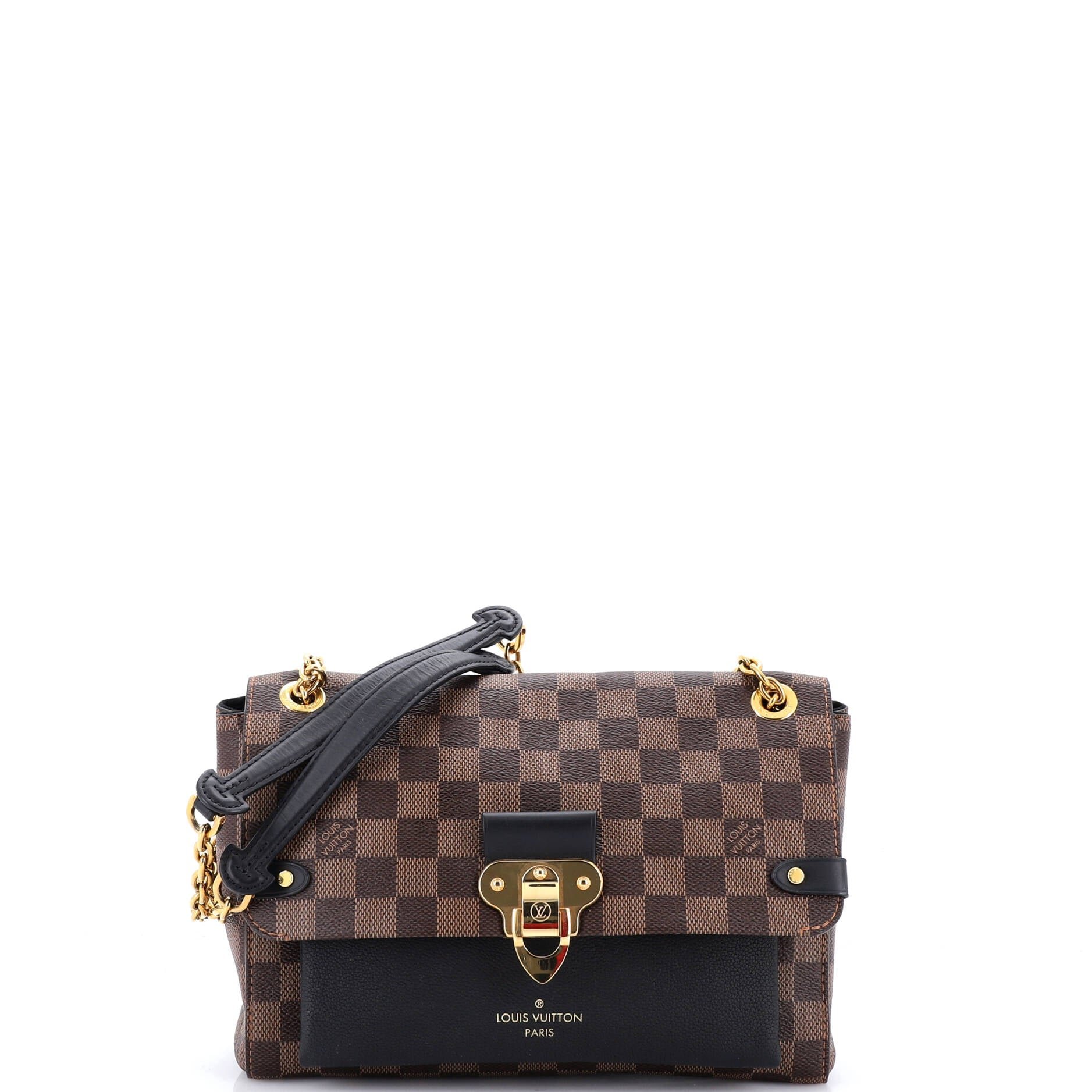 Vavin Handbag Damier with Leather PM