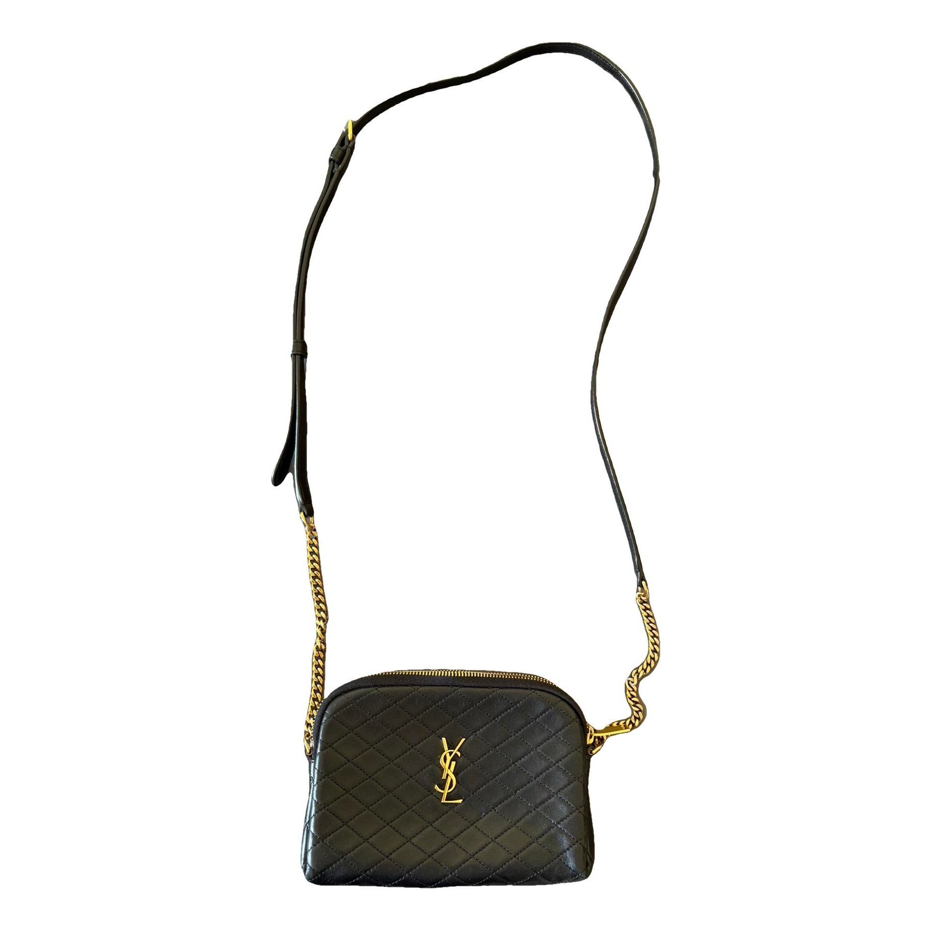 Leather clutch bag