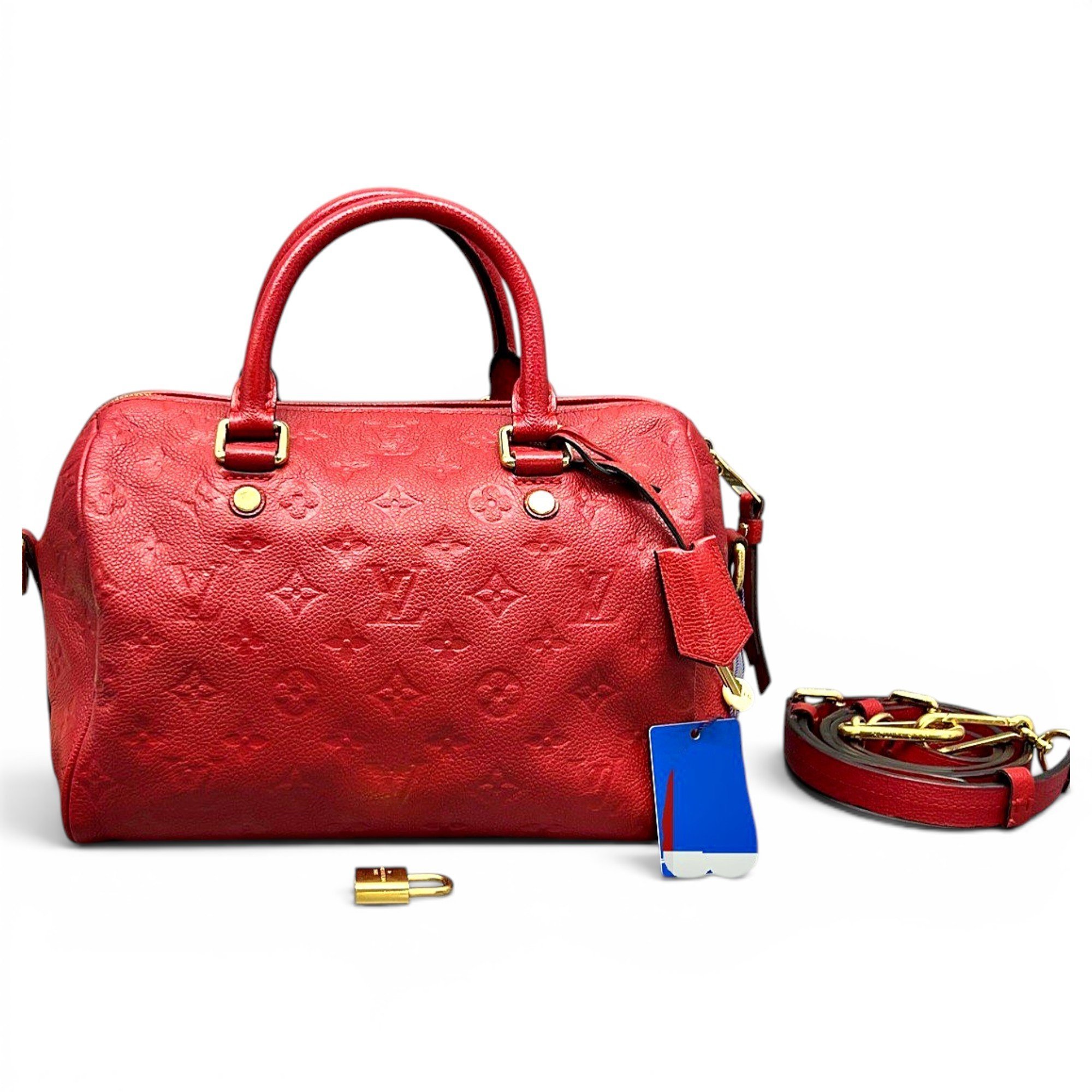 Speedy leather handbag