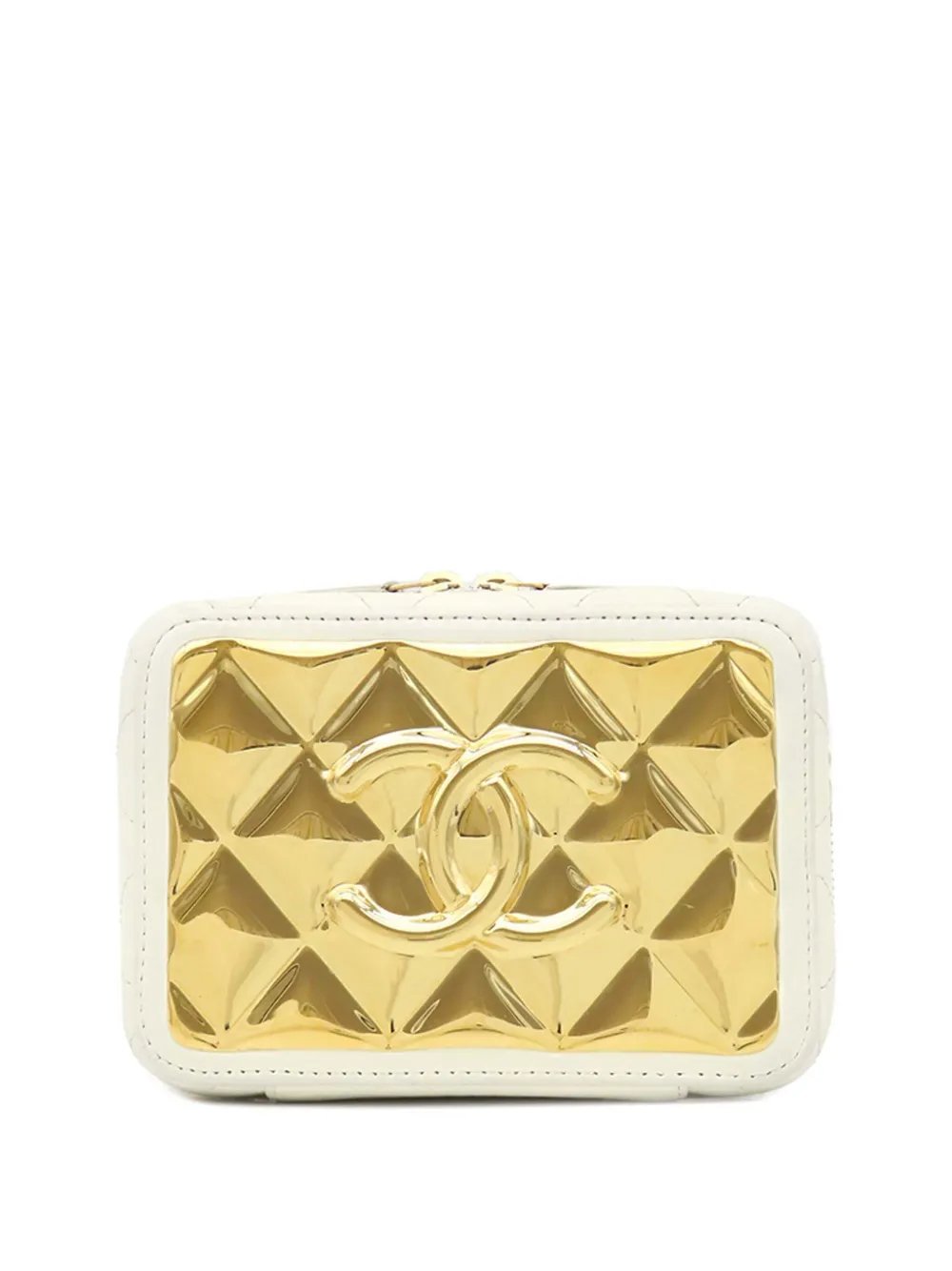 2021 Mini CC Quilted Lambskin and Golden Plate Vanity crossbody bag