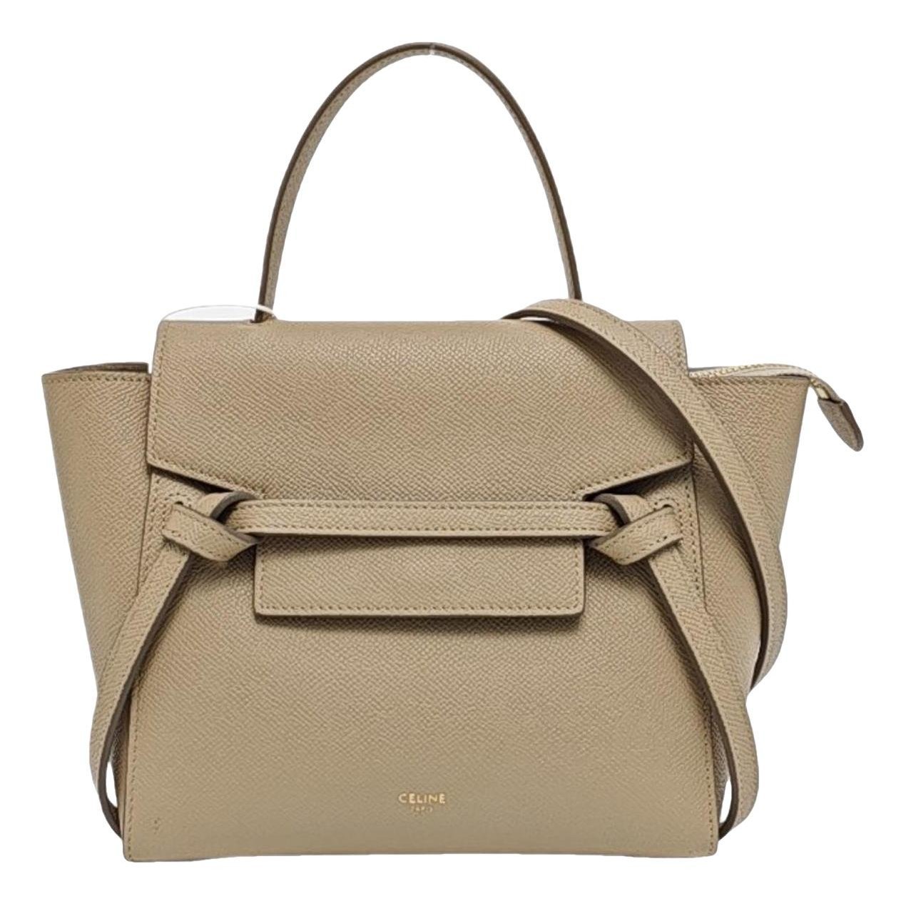 Belt leather handbag