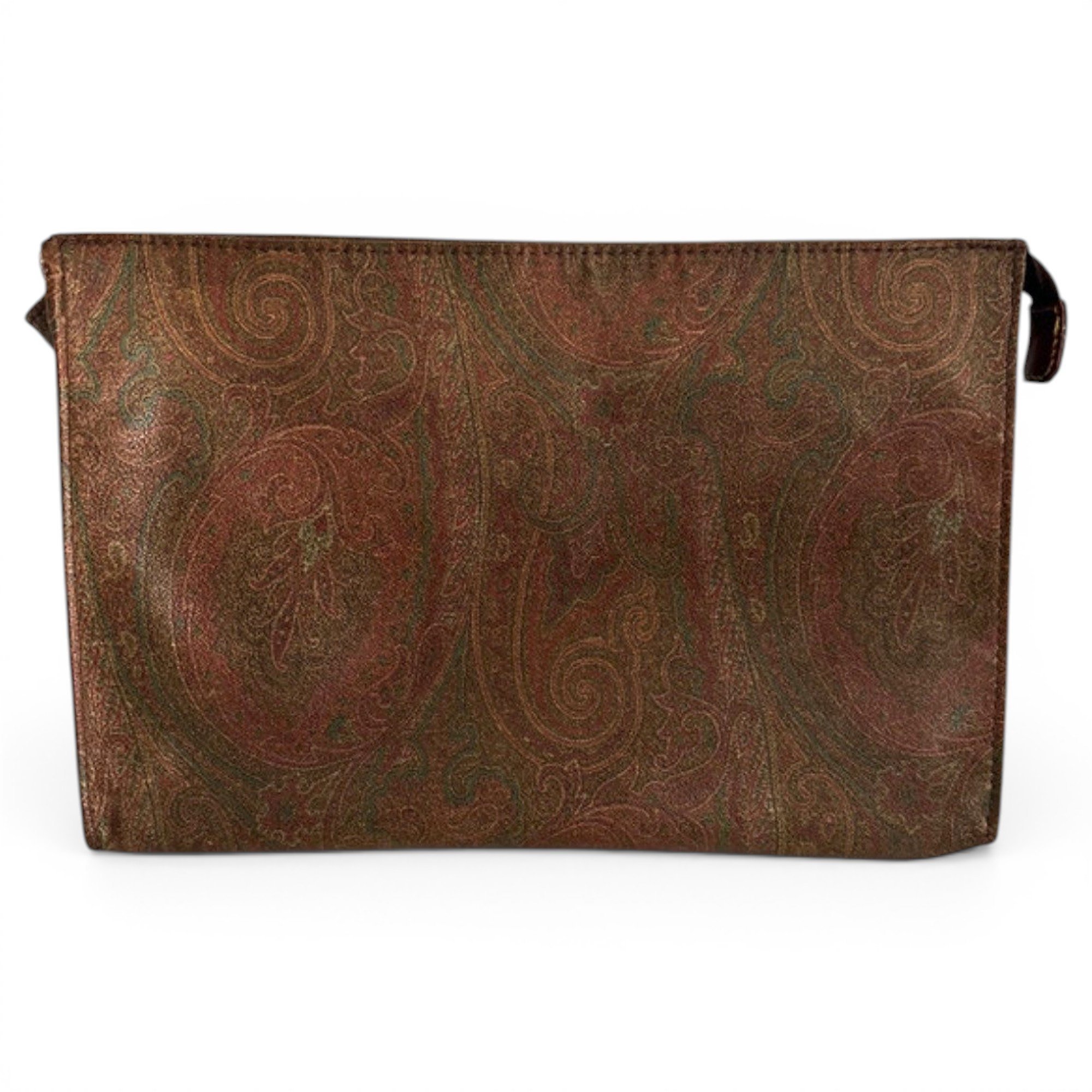 Leather clutch bag