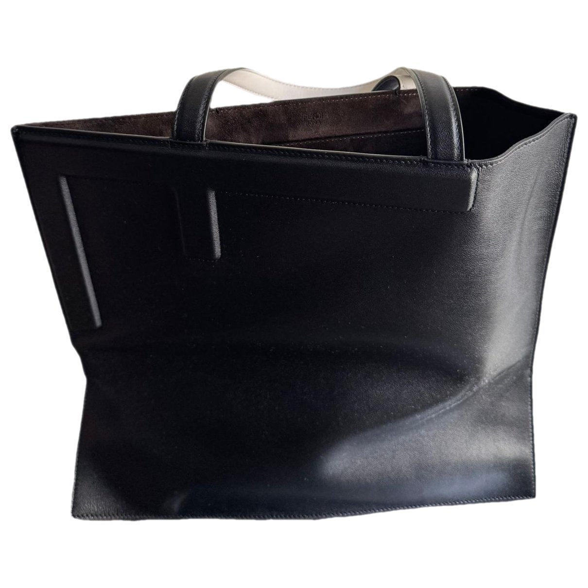 Flip leather tote